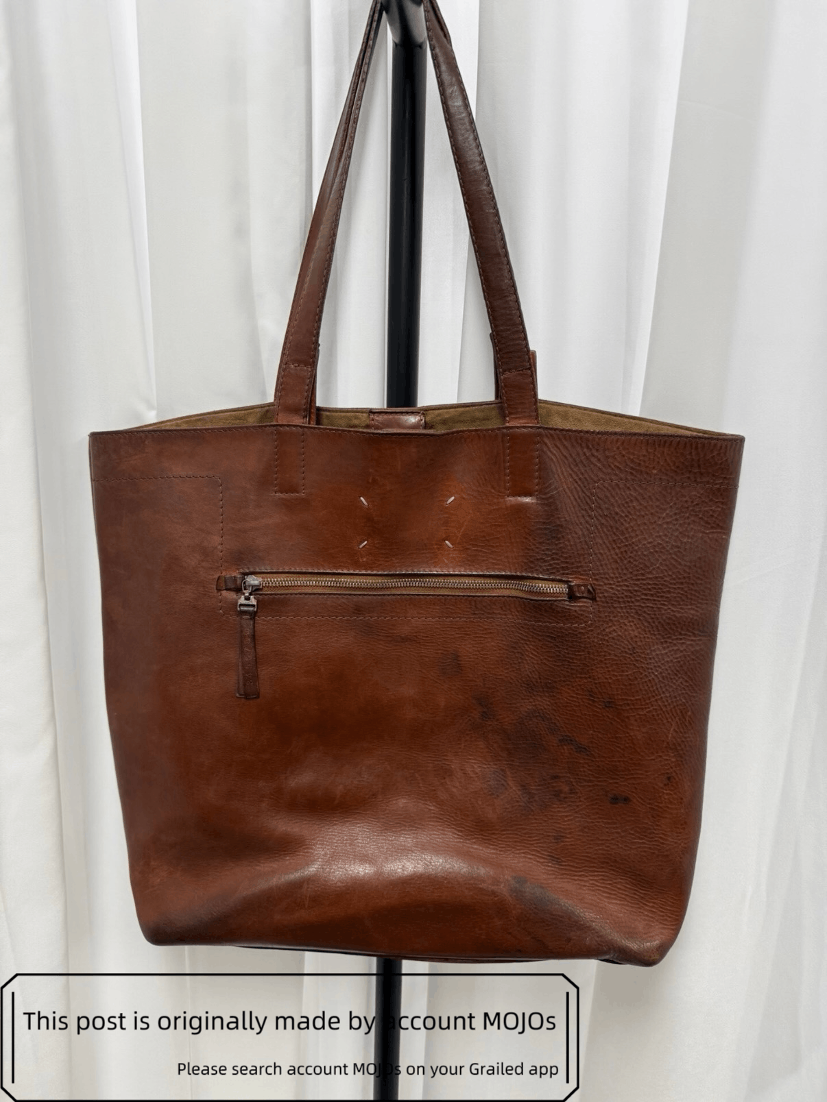 Maison Margiela Maison Margiela Leather Brown Tote Bag mojos0 Size ONE SIZE - 1 Thumbnail