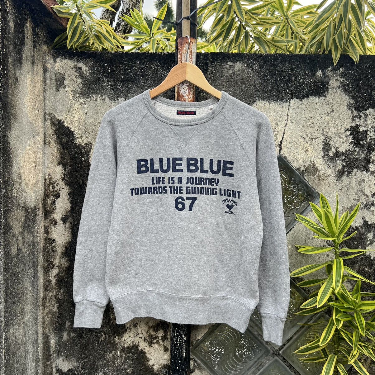 Blue Blue Japan “BLUE BLUE JAPAN” SPELL OUT SWEATSHIRT Size XS / US 0-2 / IT 36-38 - 1 Thumbnail