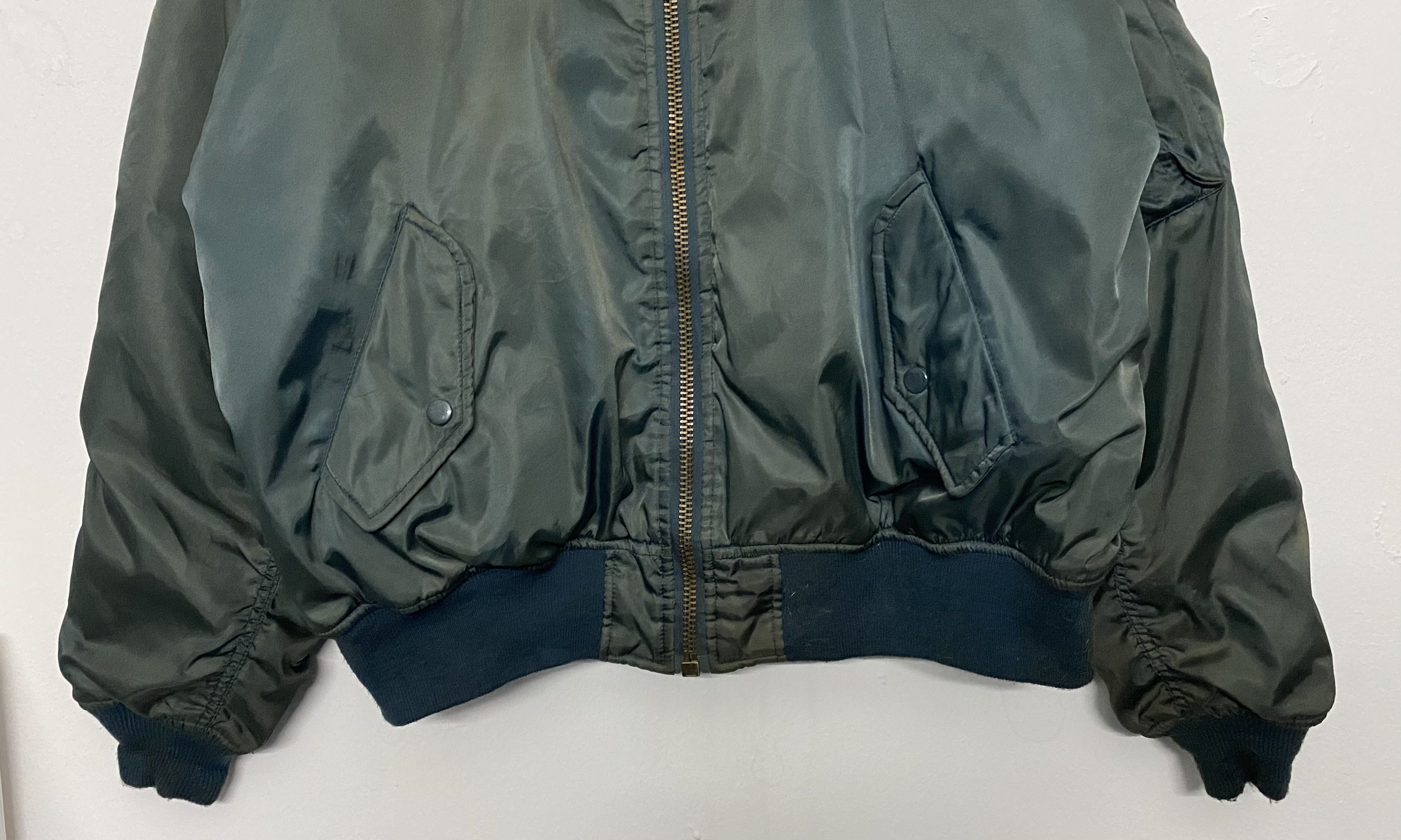 Vintage Vintage Military Bomber Jacket MA-1 Flyer’s LL Olive Green Size US L / EU 52-54 / 3 - 5 Thumbnail