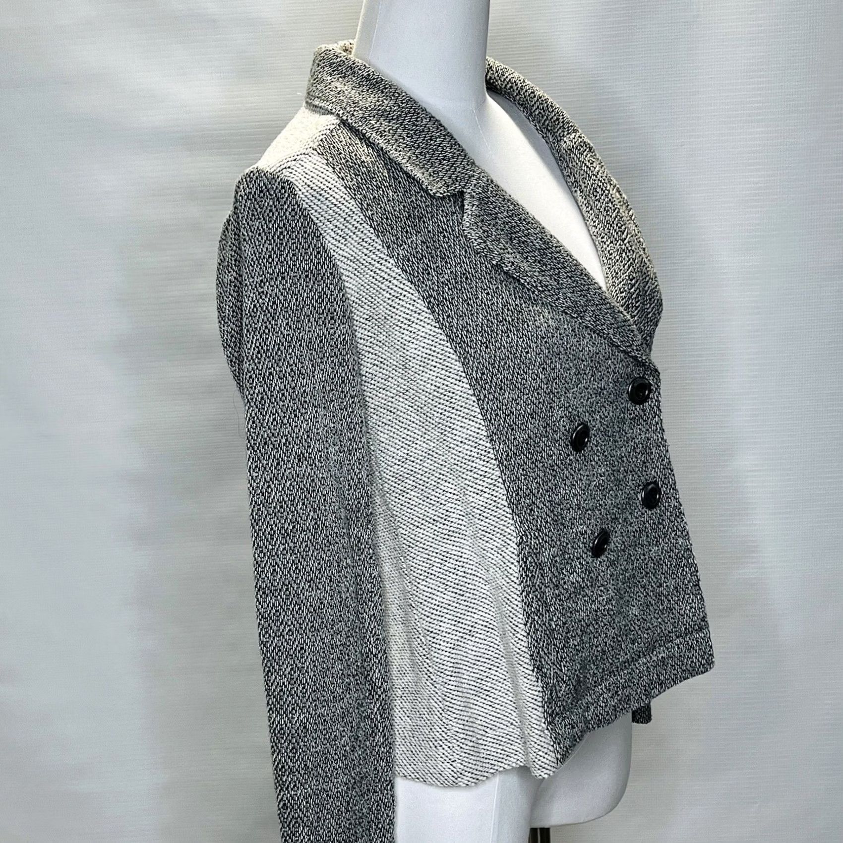 Vintage VINTAGE Anthropologie Milica Blazer Gray Knit Mid-Length Jacket XS Women Regular Size Gray Milica Blazer Anthropologie Saturday Sunday Knit Jacket Size XS / US 0-2 / IT 36-38 - 2 Thumbnail