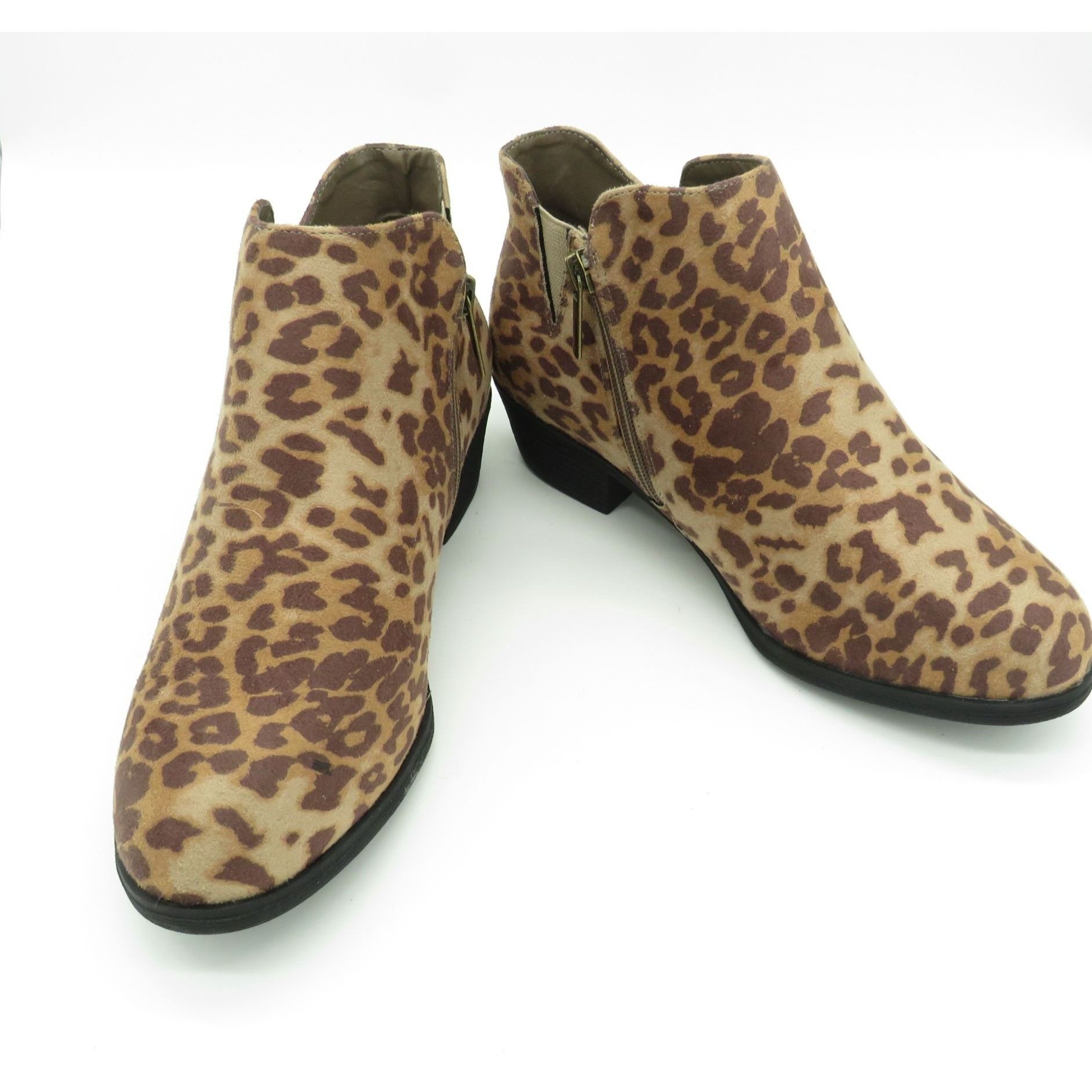 Other Cloud Walker Leopard Print Ankle Boots Size 7 Faux Suede Sid Size US 7 / IT 37 - 6 Thumbnail