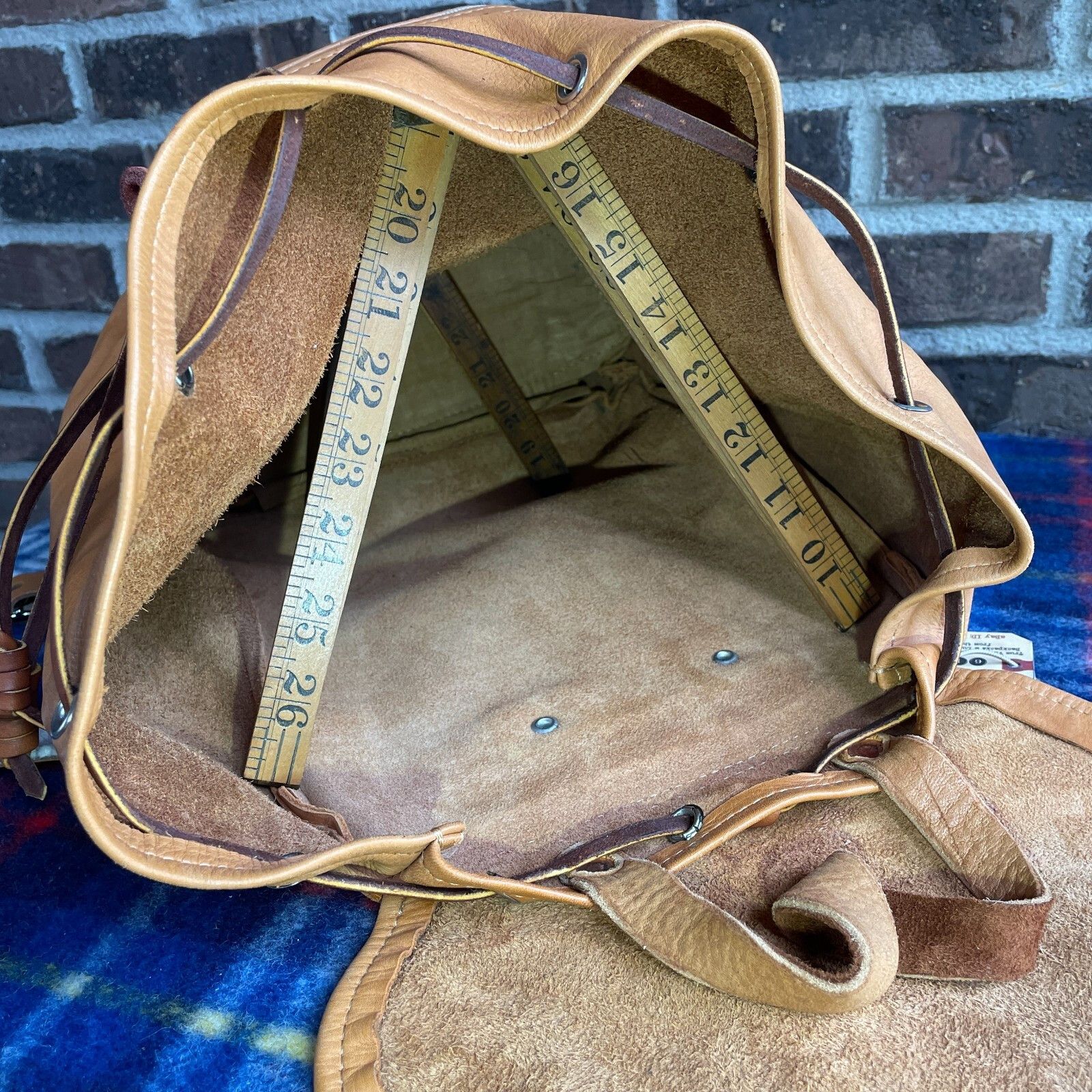 Other RARE 1970s REINDEER HIDE LEATHER BACKPACK RUCKSACK R$1398 Size ONE SIZE - 22 Thumbnail
