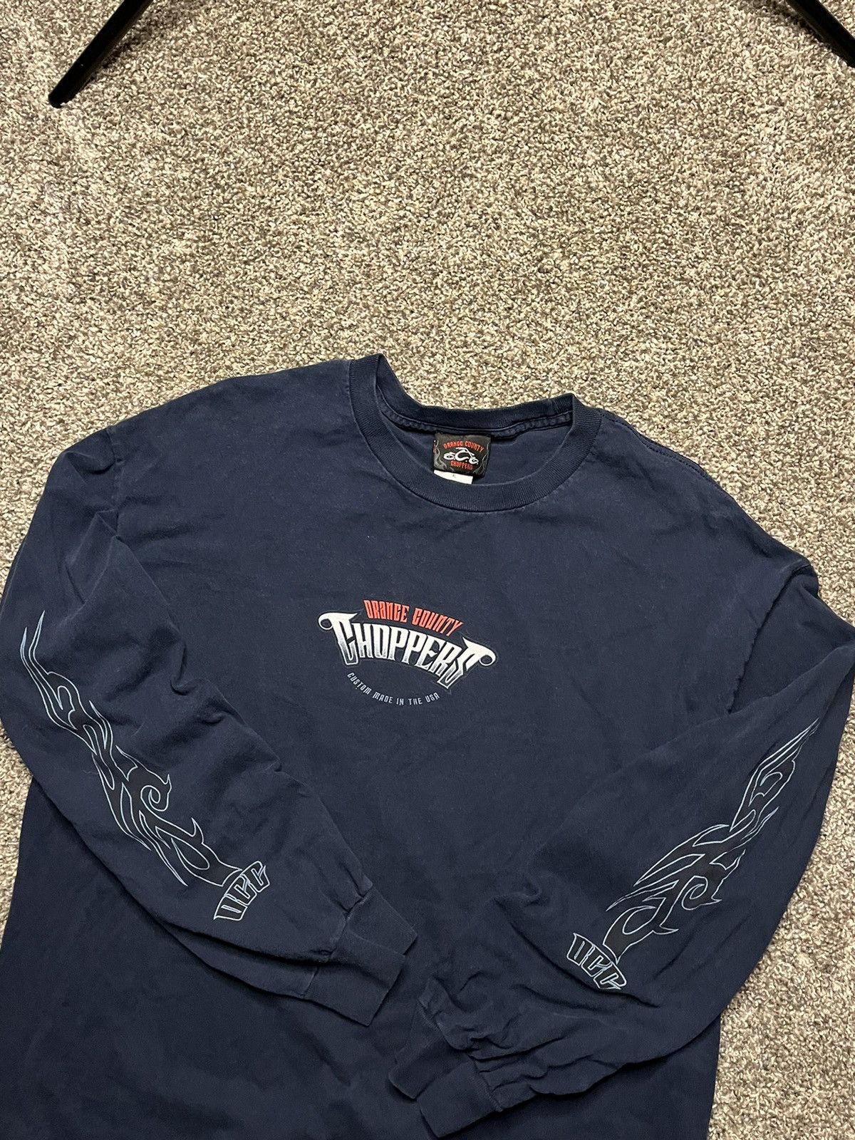 Vintage y2k OCC Tattoo Wire Biker Tee Shirt XL
