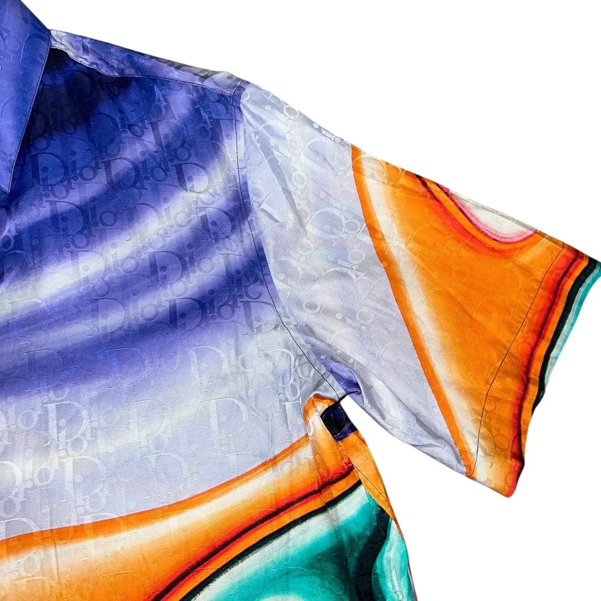 Dior DIOR 2021 Pre-Fall Kenny Scharf Oblique Jacquard Silk Shirt Size US M / EU 48-50 / 2 - 5 Thumbnail