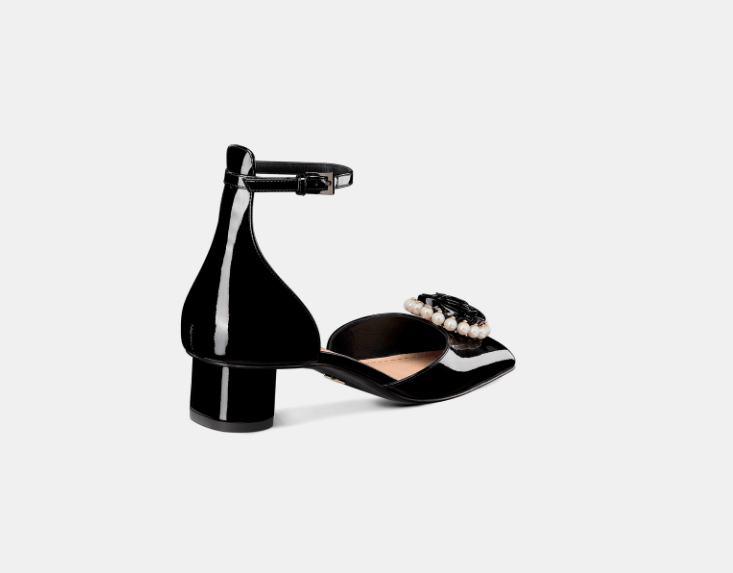 Dior o1w1db10825 KCB842 Dior Rose Pumps in Black Size US 10 / IT 40 - 3 Thumbnail