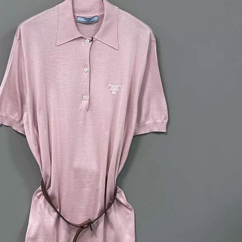 Prada PRADA Pink Belted Dress Women's 36 Size XS / US 0-2 / IT 36-38 - 1 Thumbnail