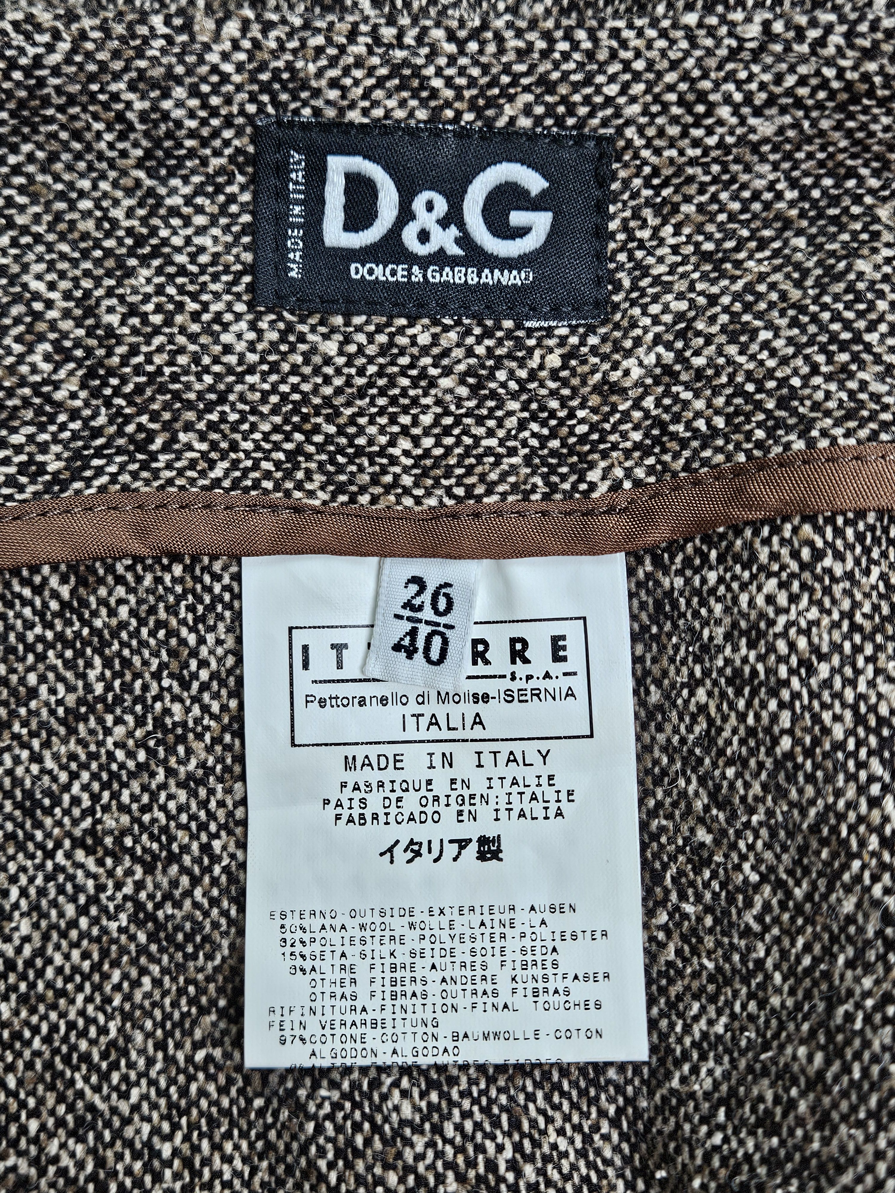 Dolce & Gabbana Brown Wool A-Line Pleated Skirt Size S / US 4 / IT 40 - 3 Thumbnail