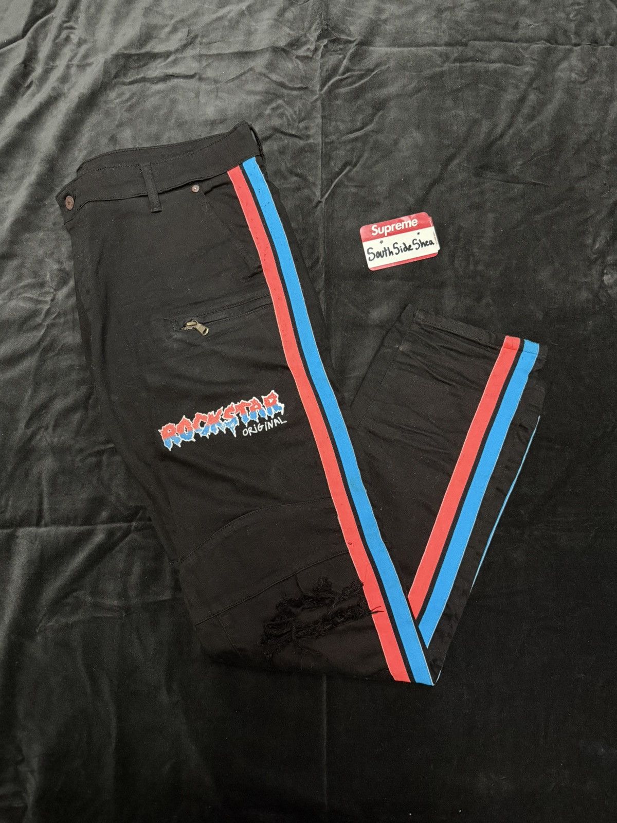Other Rockstar Original Striped Jeans Size US 36 / EU 52 - 1 Thumbnail