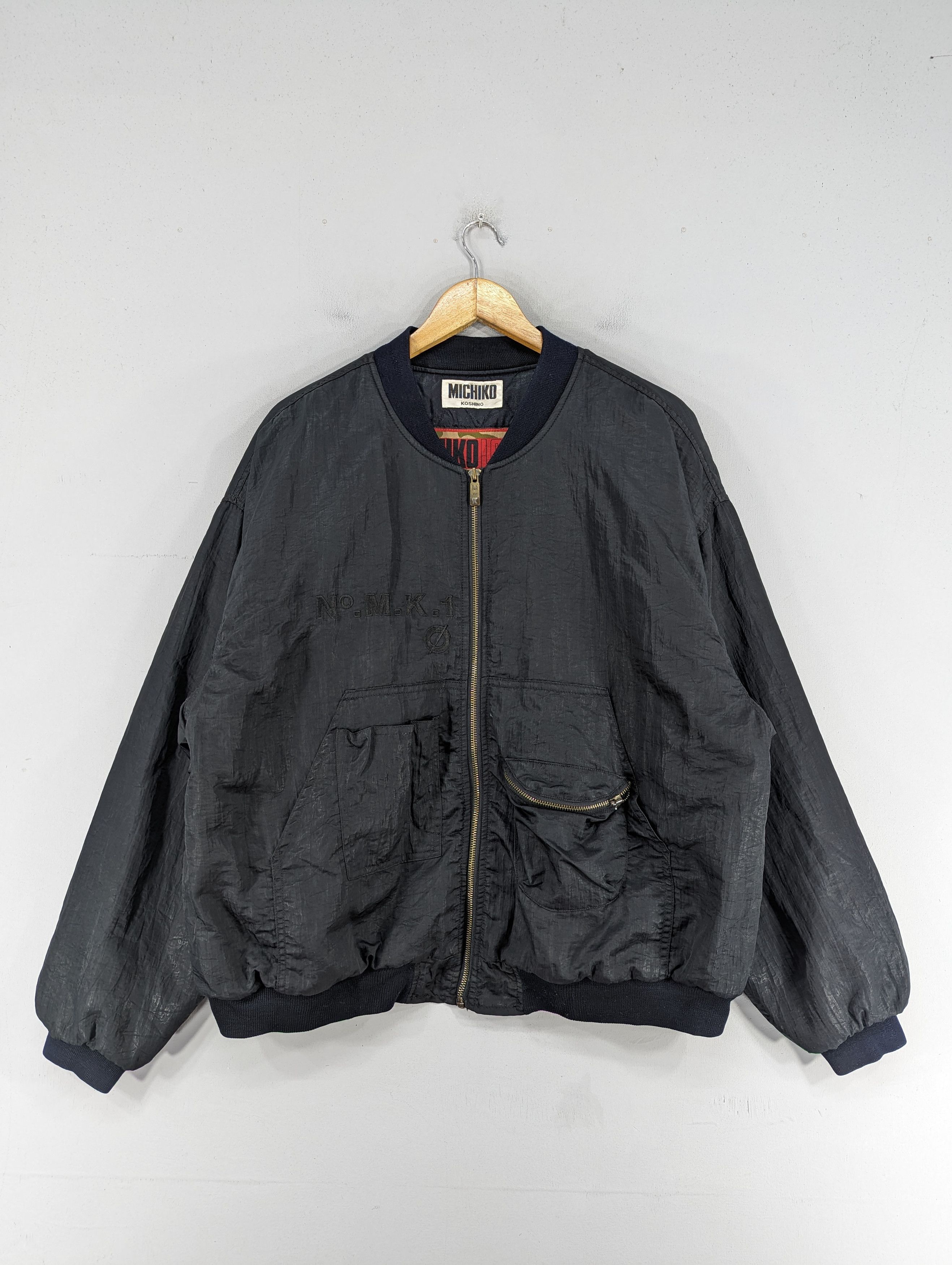 image of Bomber Jacket x Michiko Koshino London Vintage 90's Michiko London Koshino Bomber Flight Jacket (Si