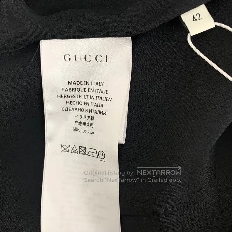 Gucci Gucci Colour block multi-pocket mulberry silk round neck s Size M / US 6-8 / IT 42-44 - 8 Thumbnail