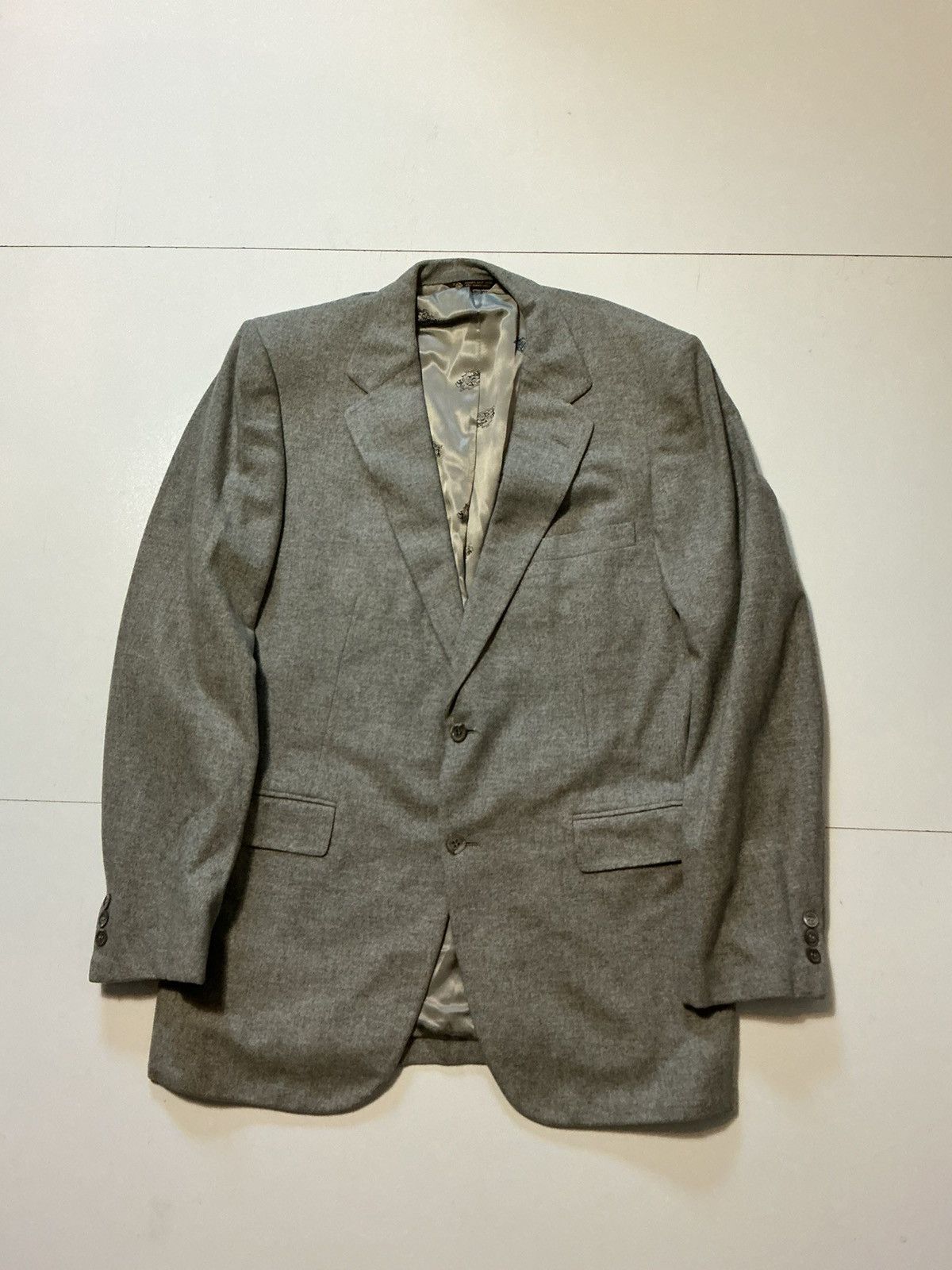 Neiman Marcus Neiman Marcus Envoy 100% Cashmere Tracer Blazer Jacket Size 42L - 1 Thumbnail