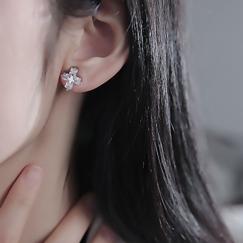 Jewelry × Sterling Silver Punk Earrings Gothic Punk One pairs Jewelry Spike Size ONE SIZE - 2 Thumbnail