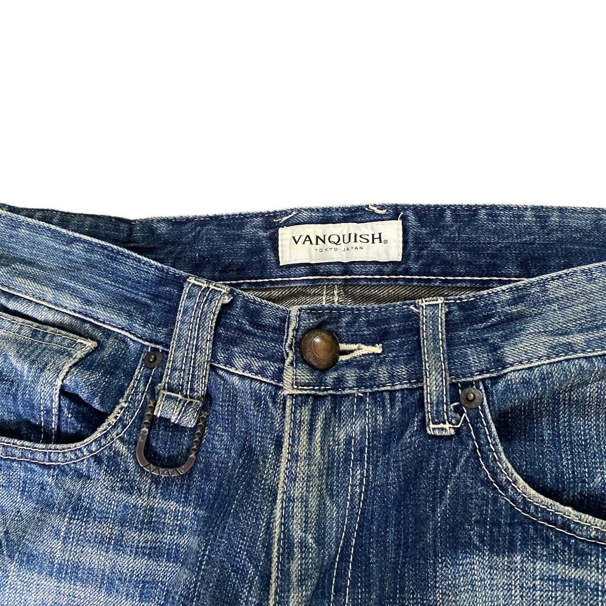 Vanquish VANQUISH Distressed Denim Jeans Size US 33 - 6 Thumbnail