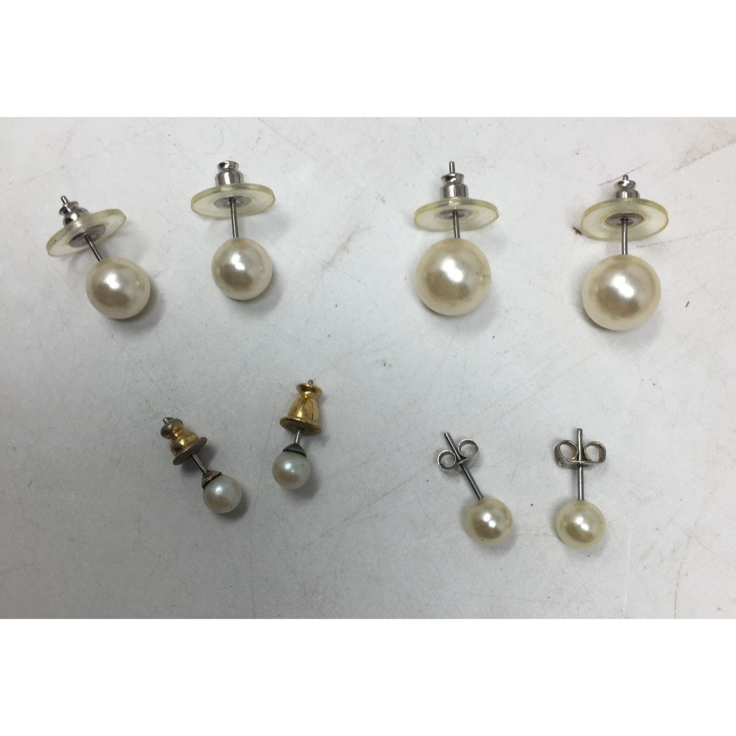 Other Four Pairs of Faux White Pearl Earrings Size ONE SIZE - 4 Thumbnail