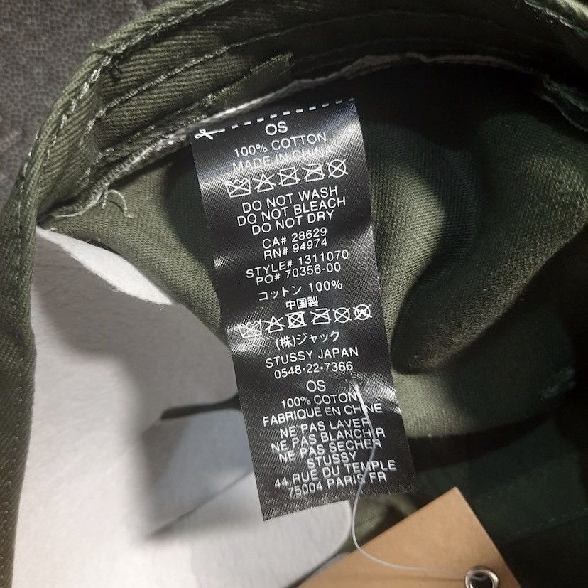 Stussy Stussy Basic Logo Cap Hat in Green Size ONE SIZE - 5 Thumbnail