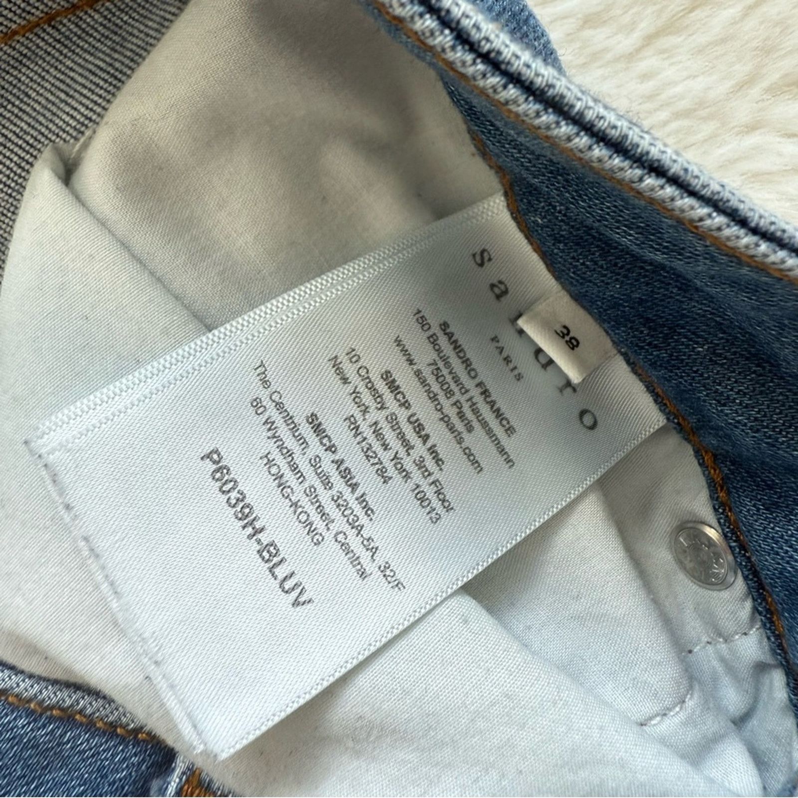 Sandro women skinny jeans size 38 or 6 US