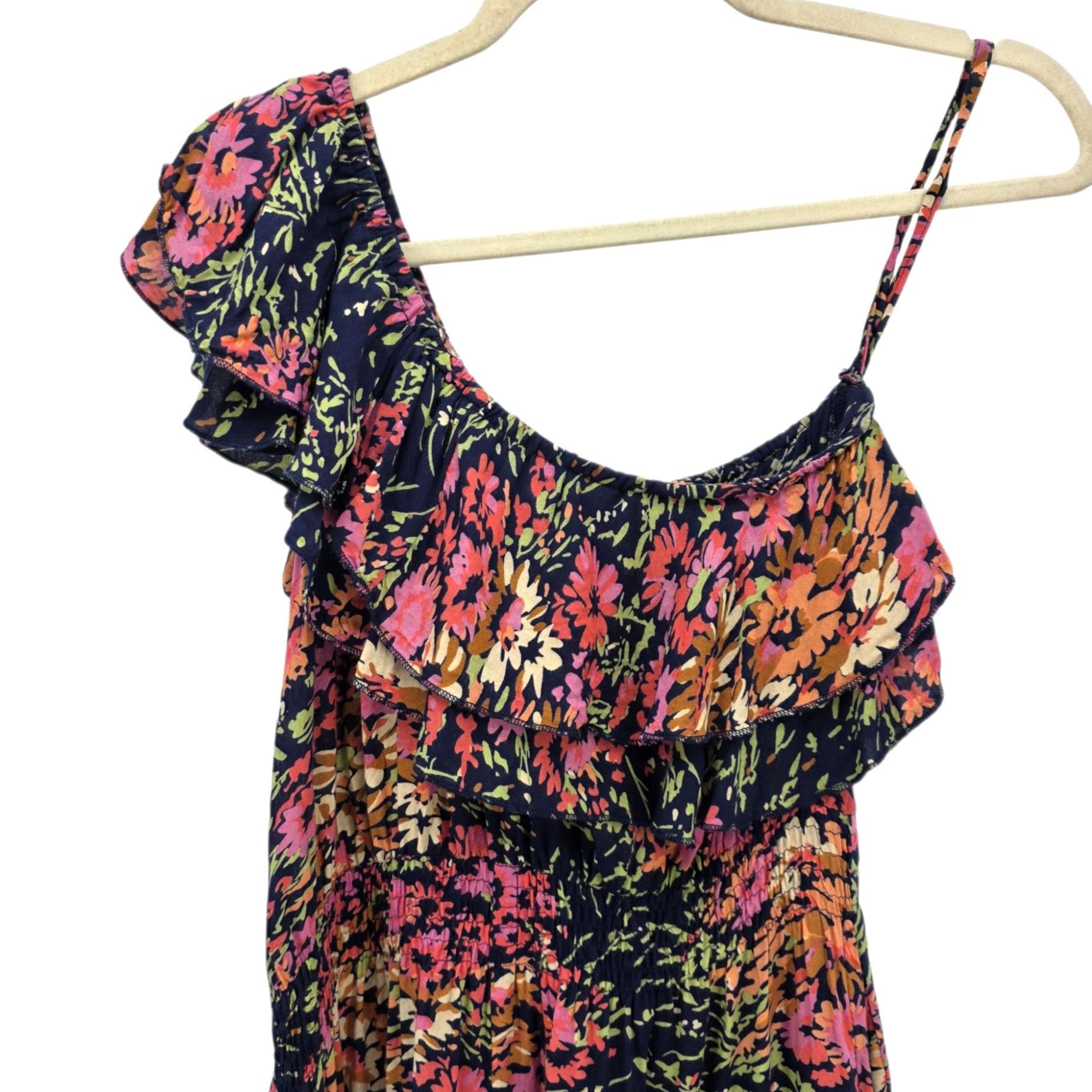 Other Vintage Wet Seal Womens Medium Romper One Shoulder Ruffle Mu Size M / US 6-8 / IT 42-44 - 2 Thumbnail
