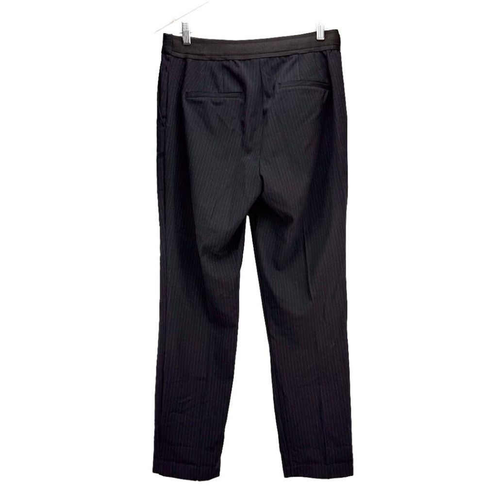 Zara ZARA NWT Pinstripes Jogger Trouser Academia Blue Black Sz L Size 34" / US 12 / IT 48 - 5 Thumbnail