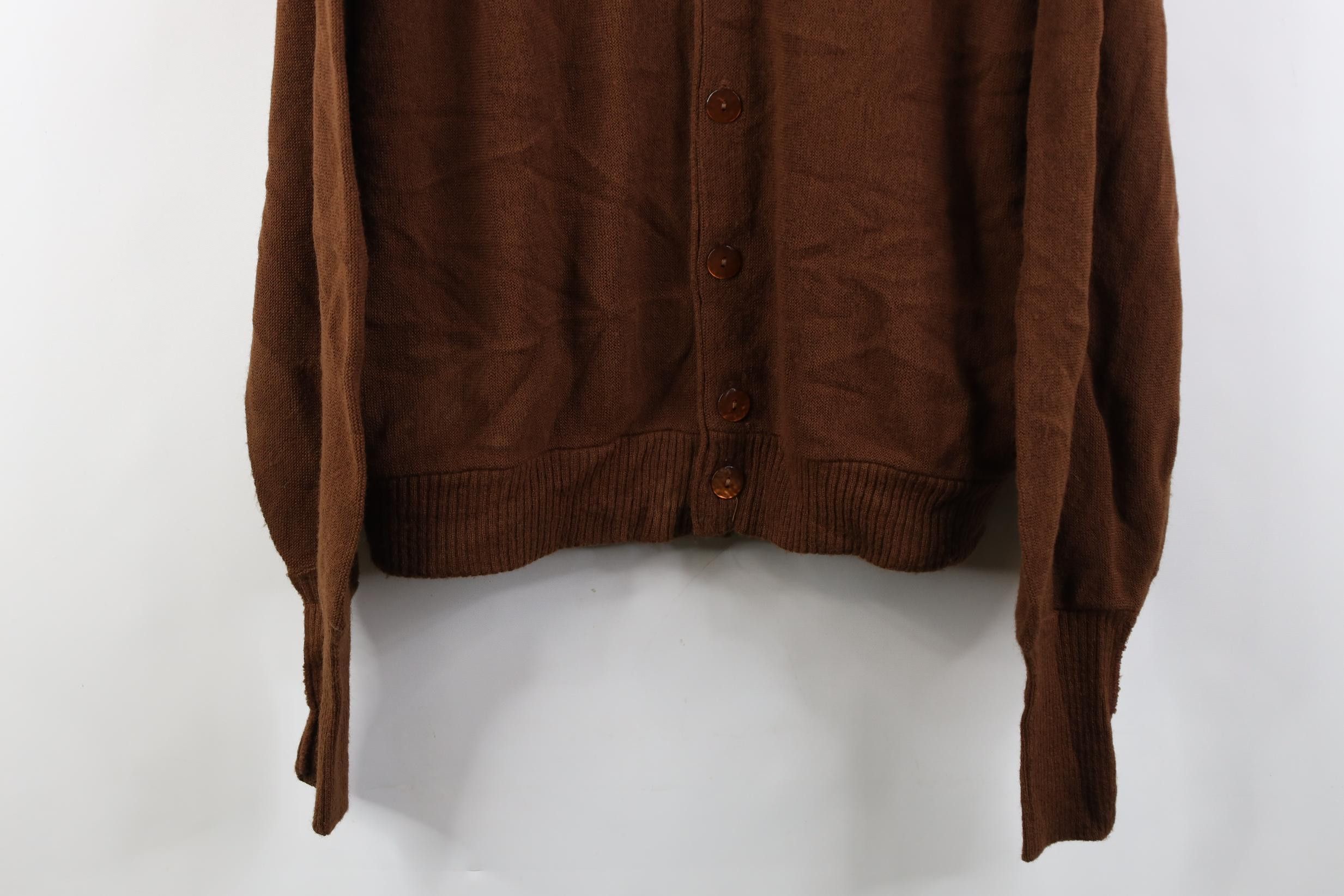 Vintage Vintage 50s 60s Streetwear Cobain Knit Cardigan Sweater USA Size US XL / EU 56 / 4 - 3 Thumbnail