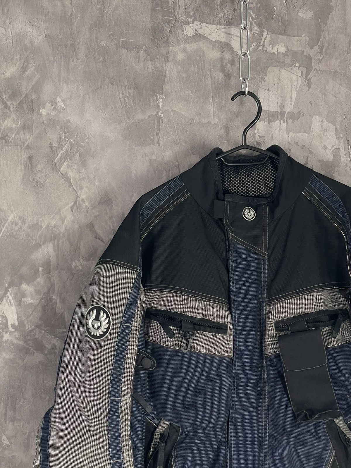 Belstaff Vintage 90s Belstaff Nylon Motorcycle Biker Jacket Size US XL / EU 56 / 4 - 3 Thumbnail