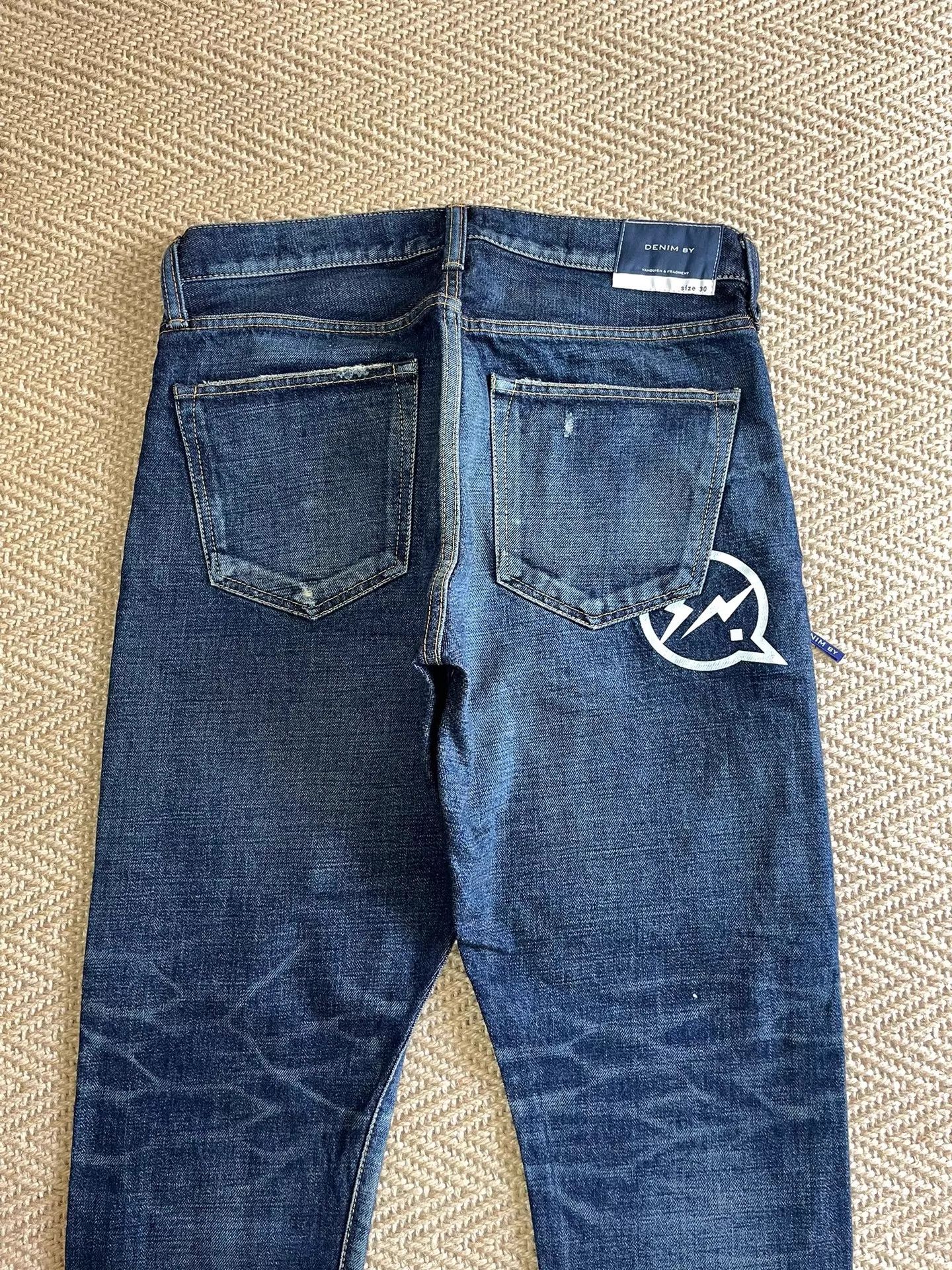 Vanquish VANQUISH & FRAGMENT Lightning Ankle Jeans Distressed W30 New Size US 30 / EU 46 - 4 Thumbnail