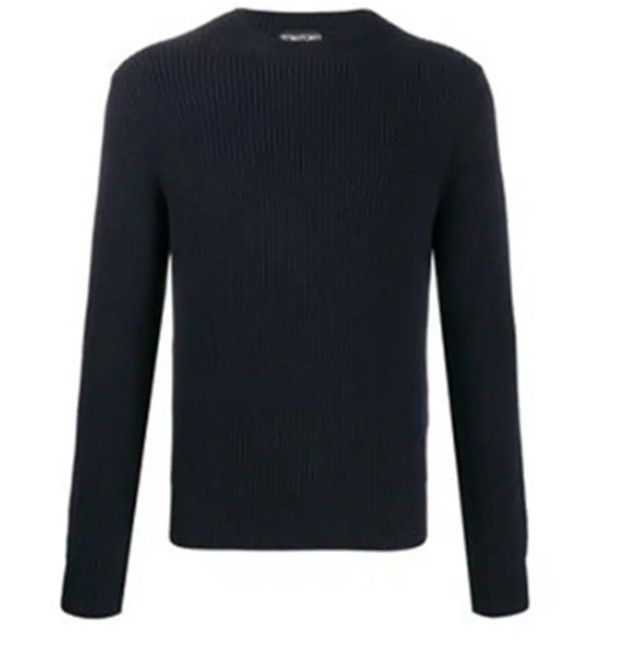Tom Ford o1loc1c1224 TFK110 Sweater in Navy Blue Size US L / EU 52-54 / 3 - 1 Preview
