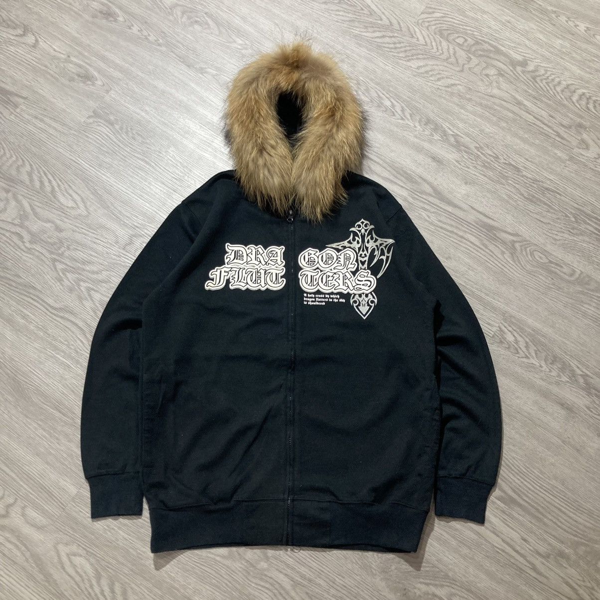 14th Addiction 2000s Beaumere Dagger Poem Grunge Punk Style Fur Ziphoodie Size US L / EU 52-54 / 3 - 1 Thumbnail