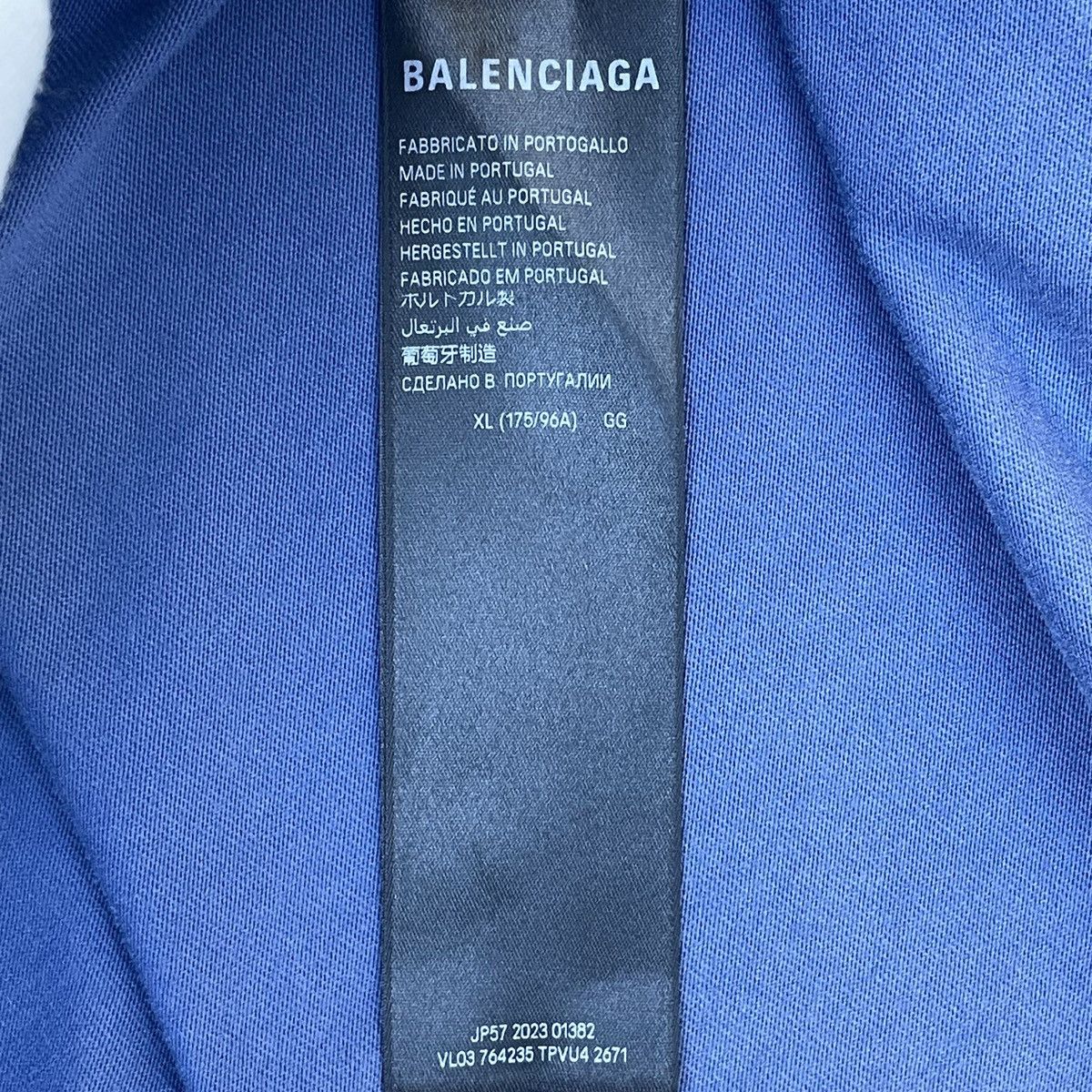 Balenciaga Balenciaga Embroidered Pullover Short Sleeve T-shirt K26WX Size US XL / EU 56 / 4 - 7 Thumbnail