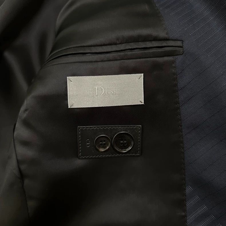 Dior Dior 15ss striped stitching wool cover suit 2501-Nextarrow Size 48R - 5 Thumbnail