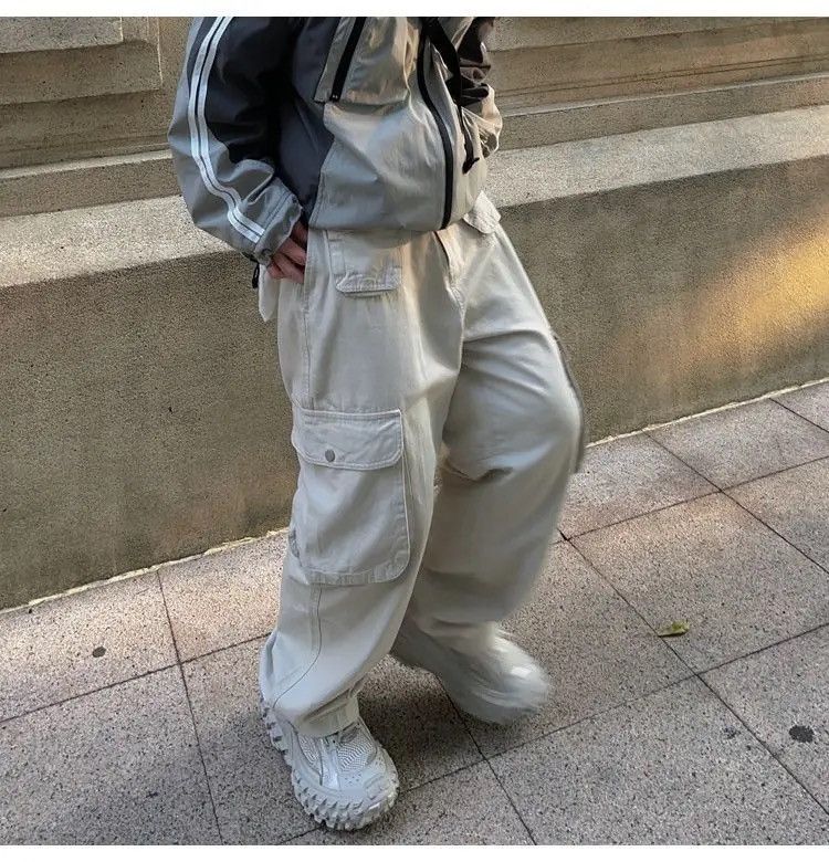 Japanese Brand × Vintage Cargo Pants Black- Korean Streetwear Style Pants Size US 32 / EU 48 - 5 Thumbnail