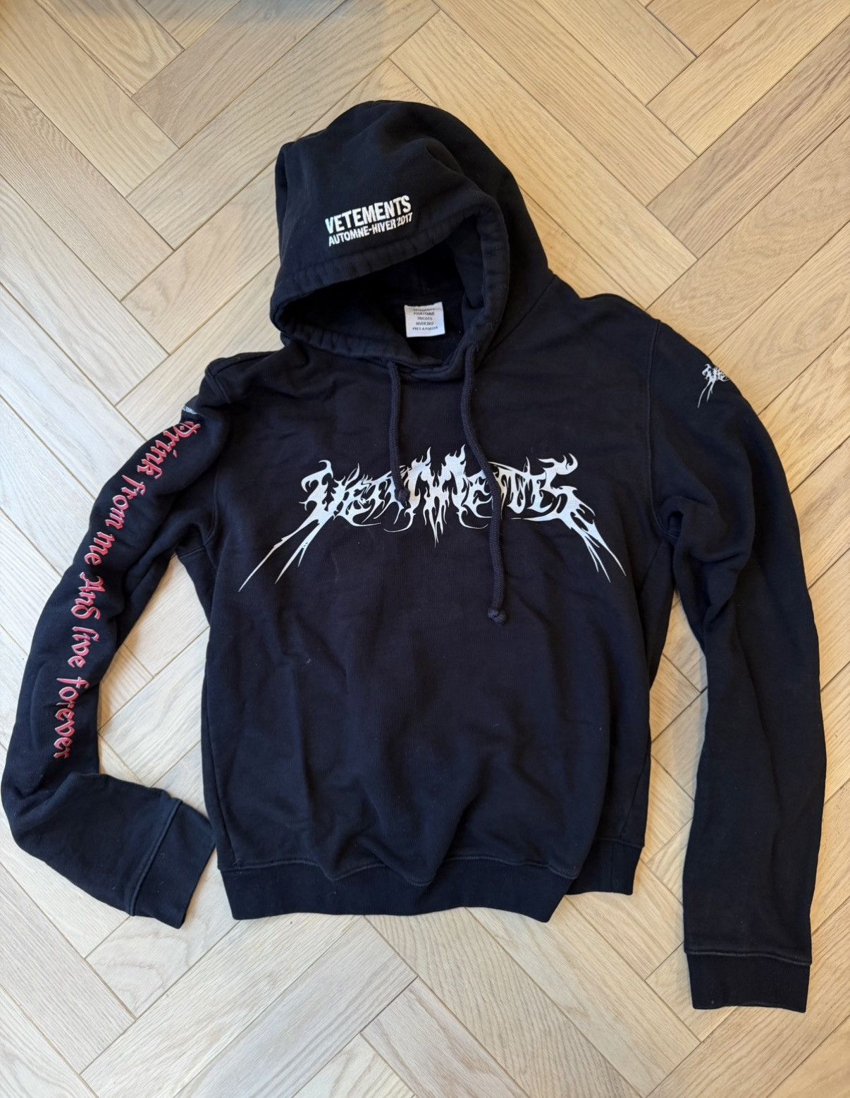 Vetements Vetements “TFD” hoodie femme | Grailed