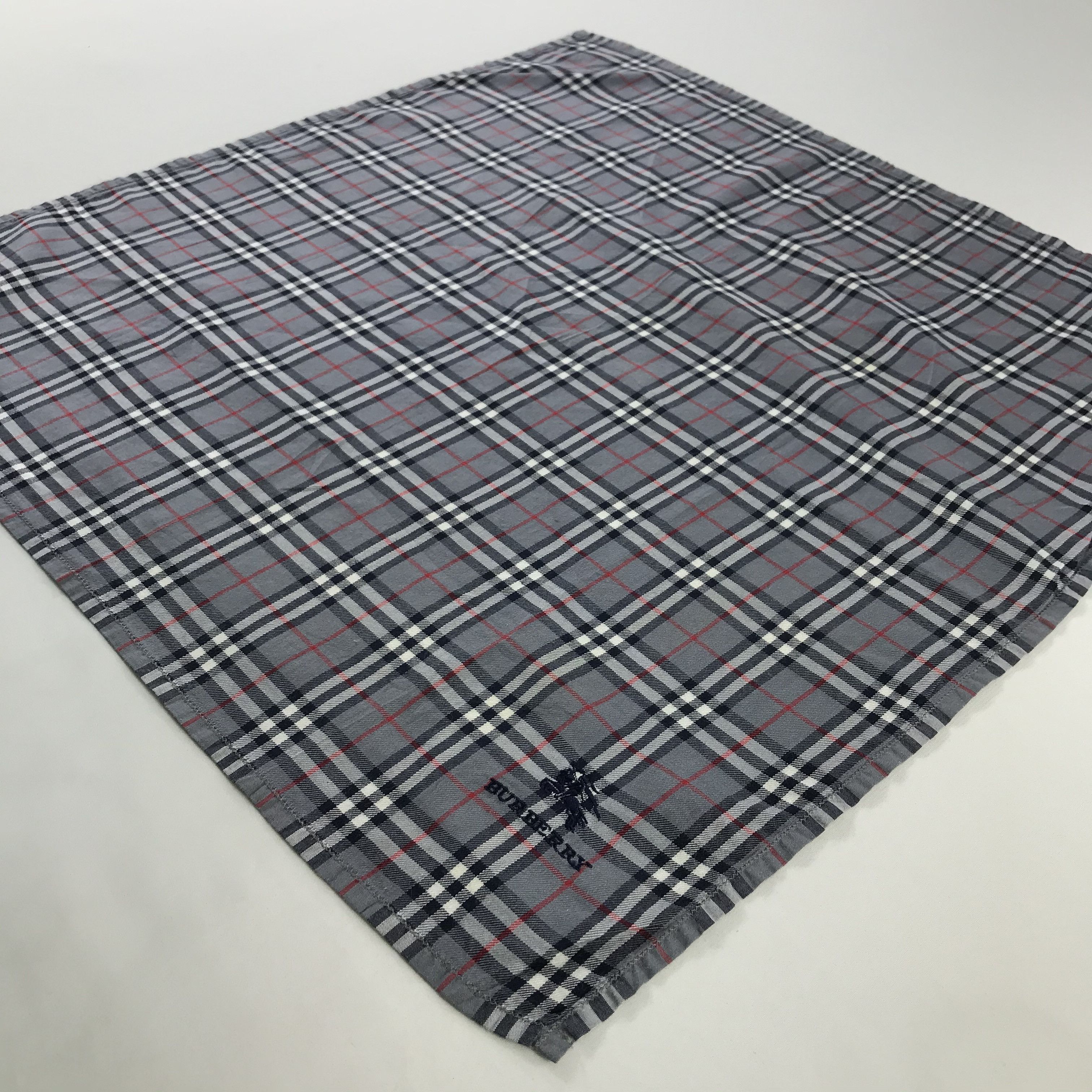 Burberry × Vintage Burberry Bandana / Handkerchief / Neckerchief - S1115 Size ONE SIZE - 2 Thumbnail