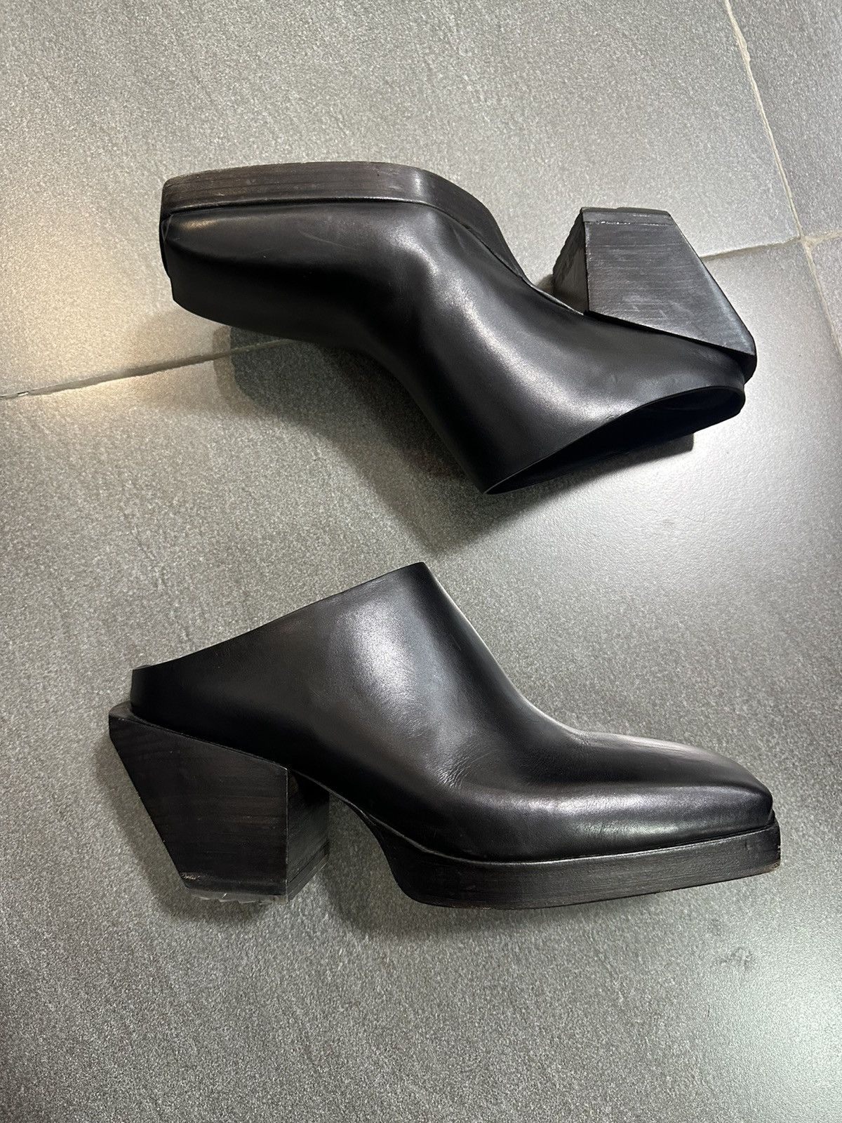 Rick Owens Rick Owens Calfskin Mules Size US 7.5 / EU 40-41 - 2 Thumbnail