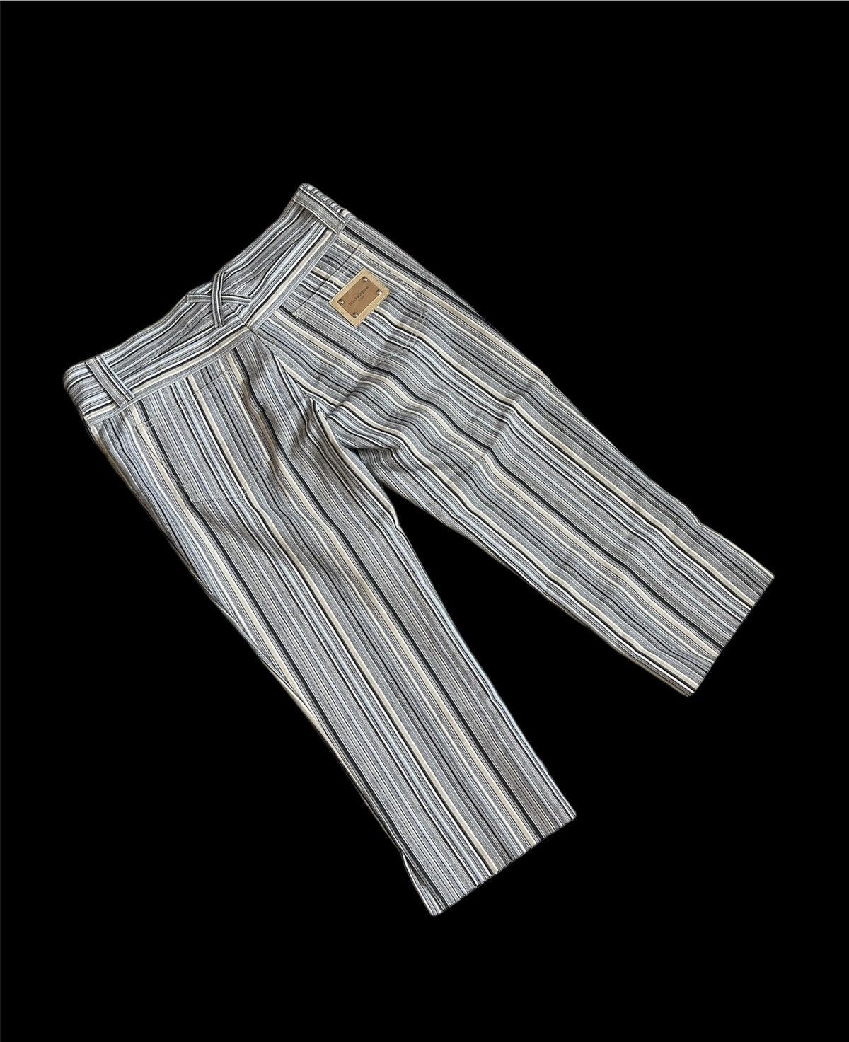 Dolce & Gabbana × Vintage Y2K Dolce & Gabbana striped cropped pants Size 27" / US 4 / IT 40 - 2 Thumbnail