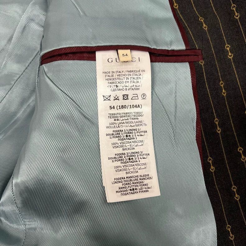 Gucci Gucci Horsebit Printed Suit Jacket-2506 Size US XXL / EU 58 / 5 - 6 Thumbnail