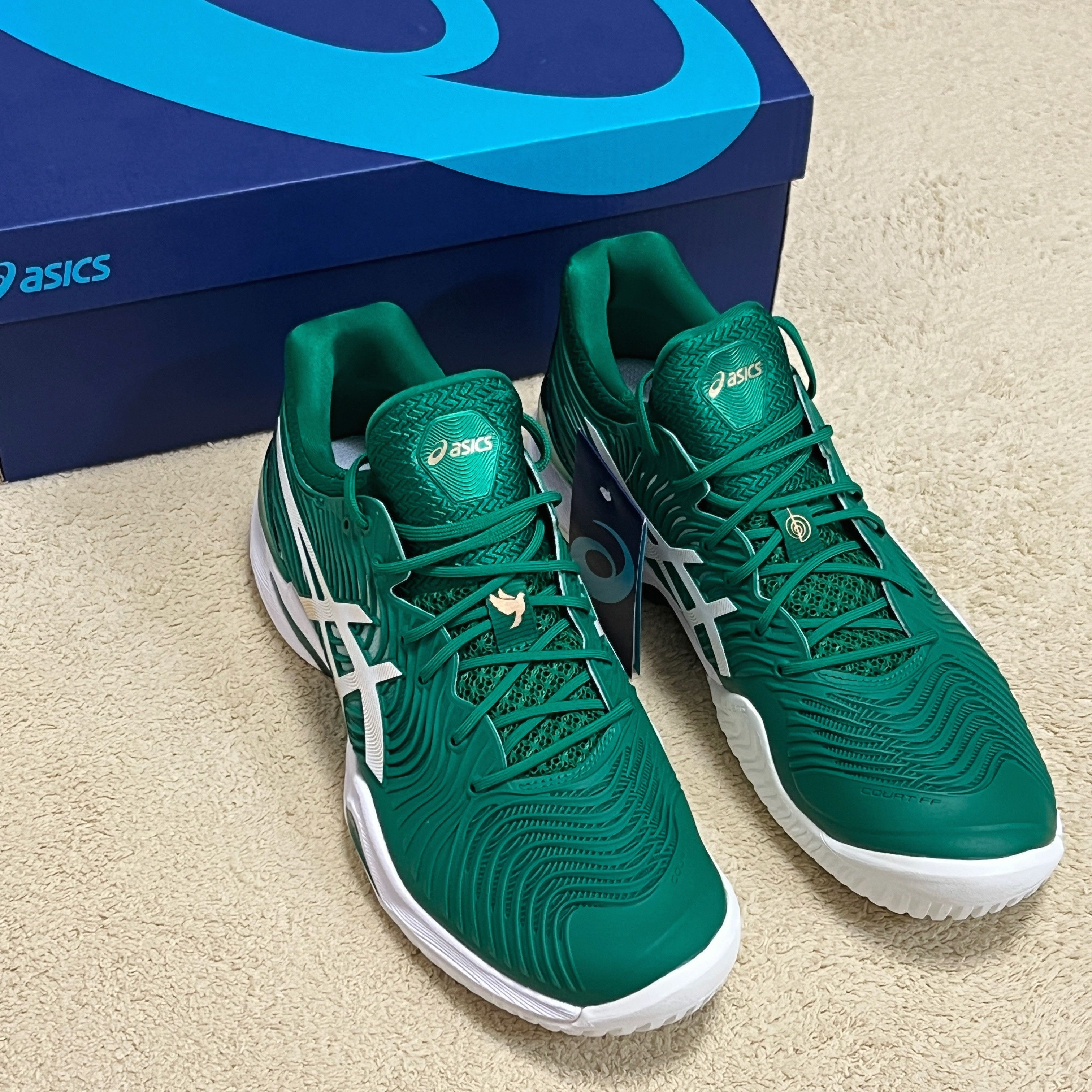 Asics ASICS Court FF Novak 2020 KALE/WHITE (1041A089-301) Size US 10 / EU 43 - 4 Thumbnail