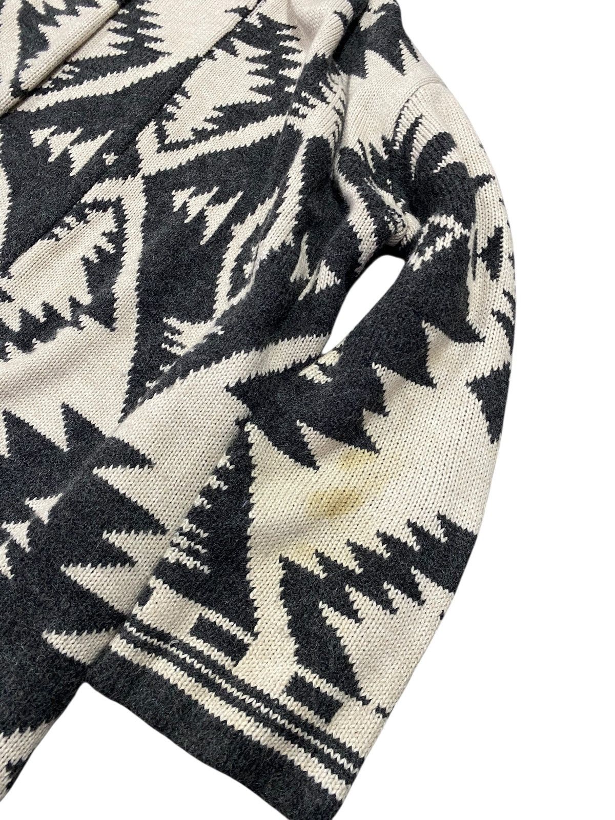 GOA Natural Vintage Goa navajo Tribal Knit Hooded Cardigan Size US XXL / EU 58 / 5 - 2 Thumbnail