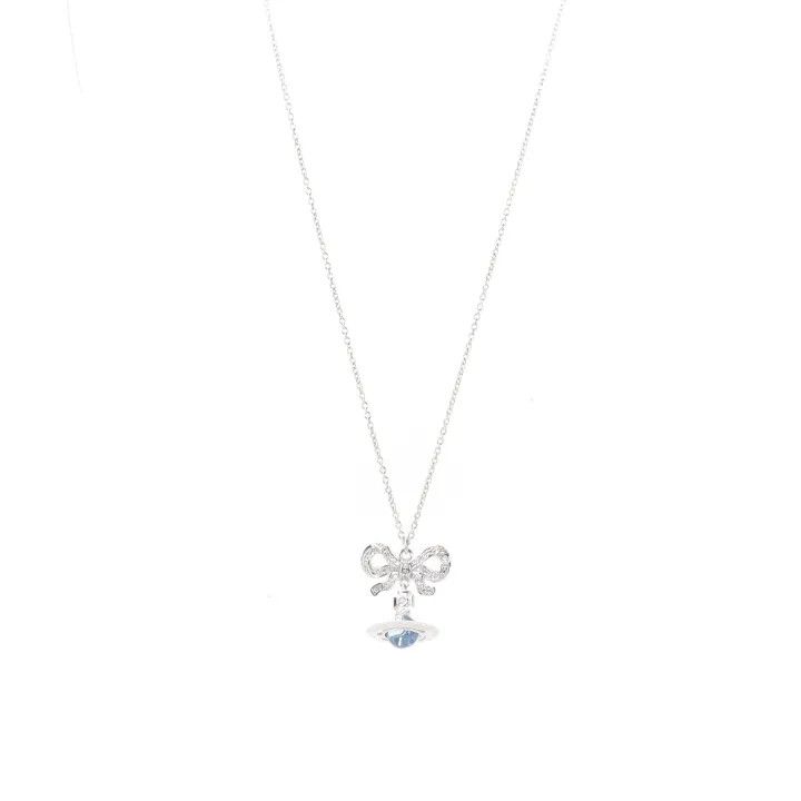 Vivienne Westwood Vivienne Westwood Octavie Blue Pendant Necklace 0079 Size ONE SIZE - 1 Thumbnail