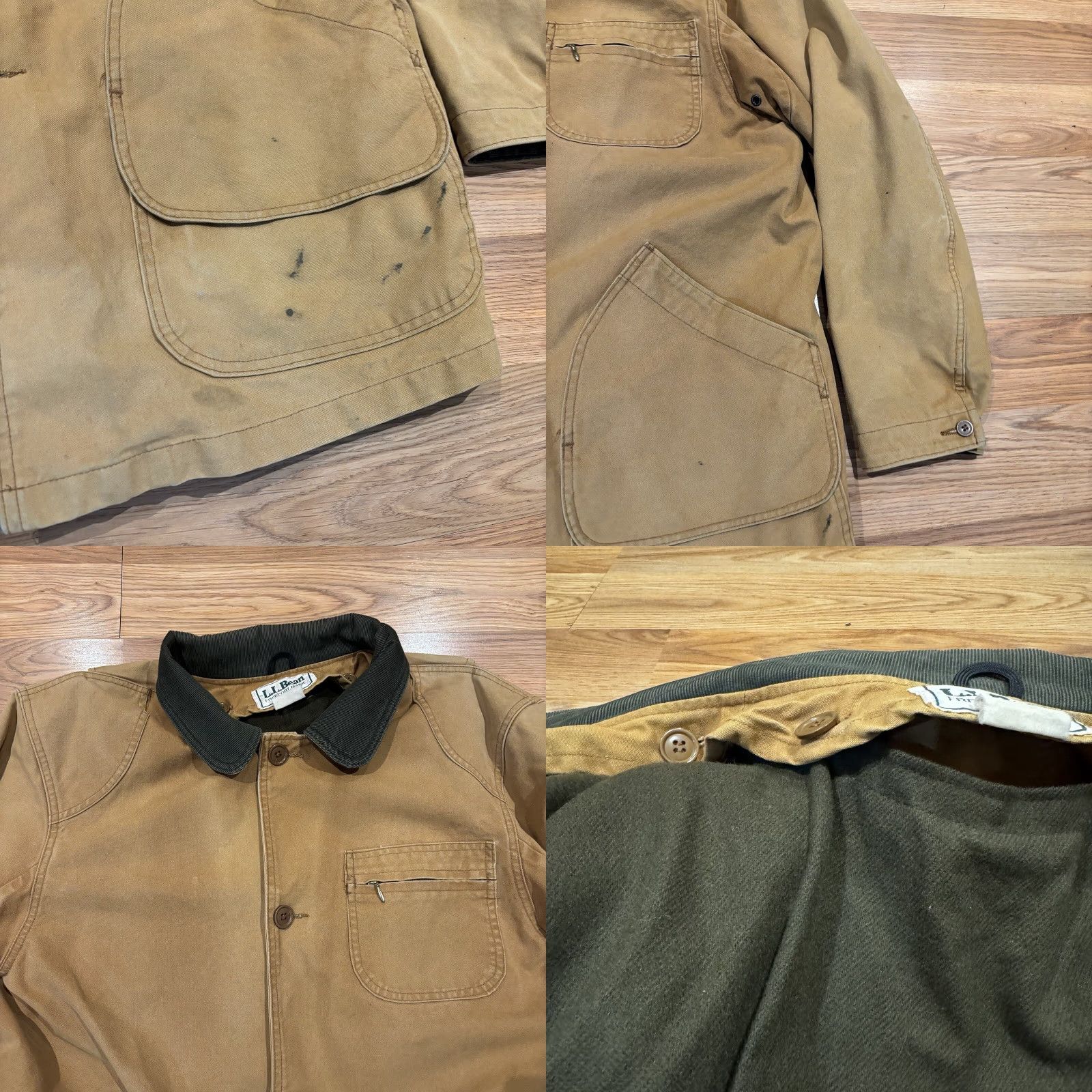 Vintage VINTAGE LL Bean Chore Coat Jacket USA Made 2XL Brown Canvas Lined Flannel Full Zip Button Casual Workwear Men Midwest US 90s Size US XXL / EU 58 / 5 - 8 Thumbnail