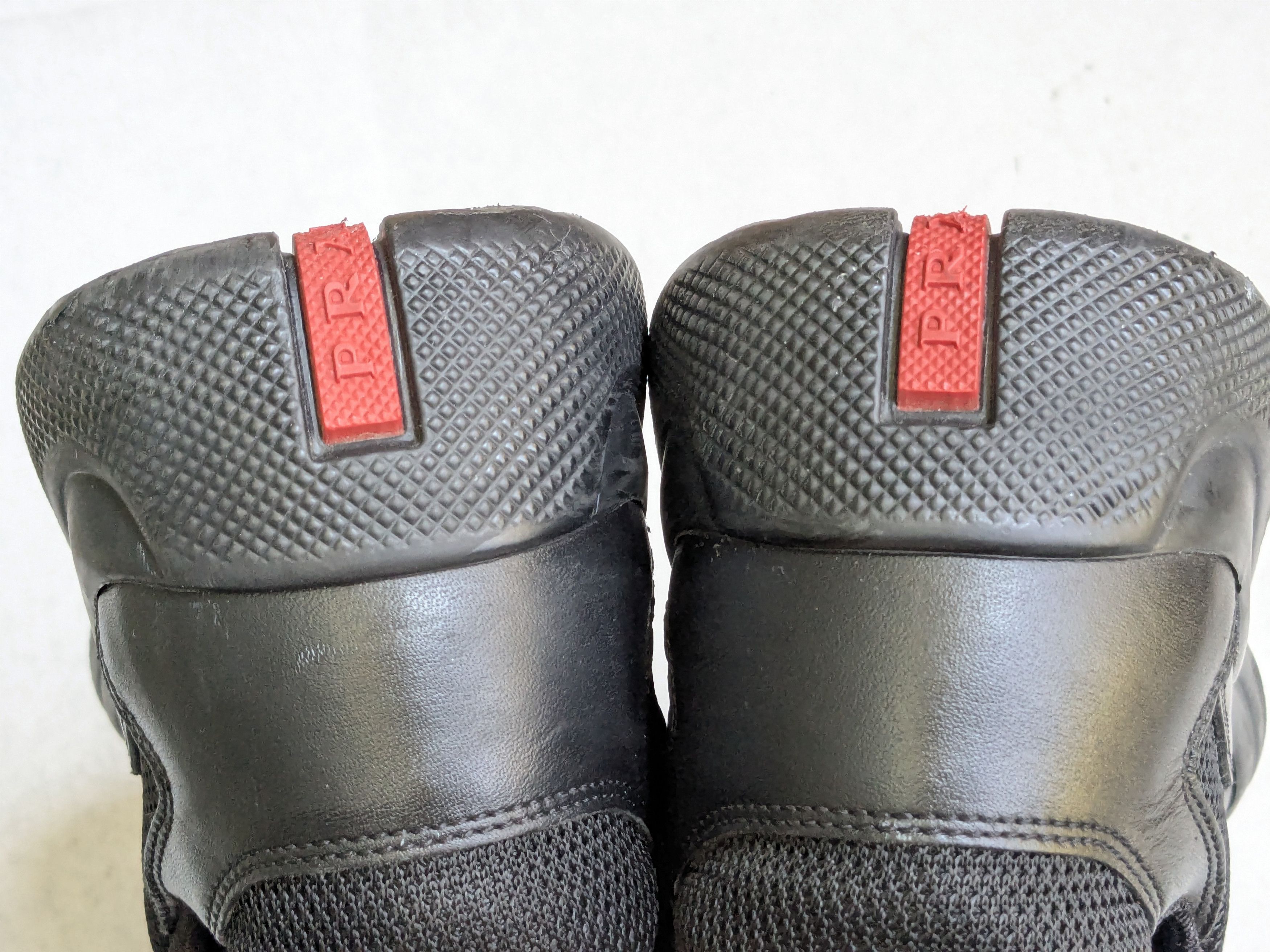 Prada Prada America's Cup Sneakers Black 9.5 Low Tops Leather Red Size US 9.5 / EU 42-43 - 14 Thumbnail