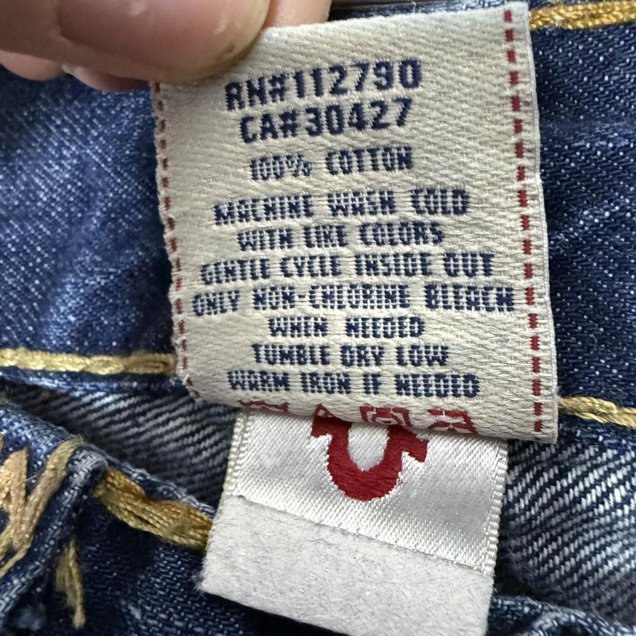 True Religion True Religion Fat Stitch Vintage 2000s Bottoms Size US 34 / EU 50 - 5 Thumbnail