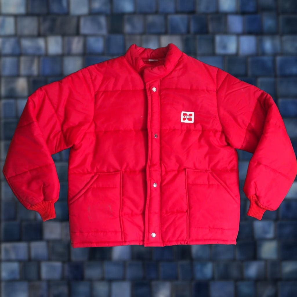 GAS VTG 70s Unitog Cenex Gas Red Poly Retro Snap Puffer Jacket USA Made Mens L Size US L / EU 52-54 / 3 - 1 Thumbnail