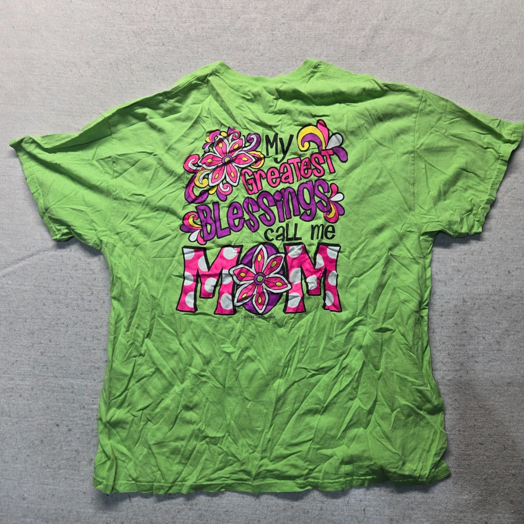 Vintage My Greatest Blessings Call Me Mom Shirt Women XL Green Mens Girls Unbranded T-Shirt Adult Short Sleeve Size XL / US 12-14 / IT 48-50 - 8 Thumbnail