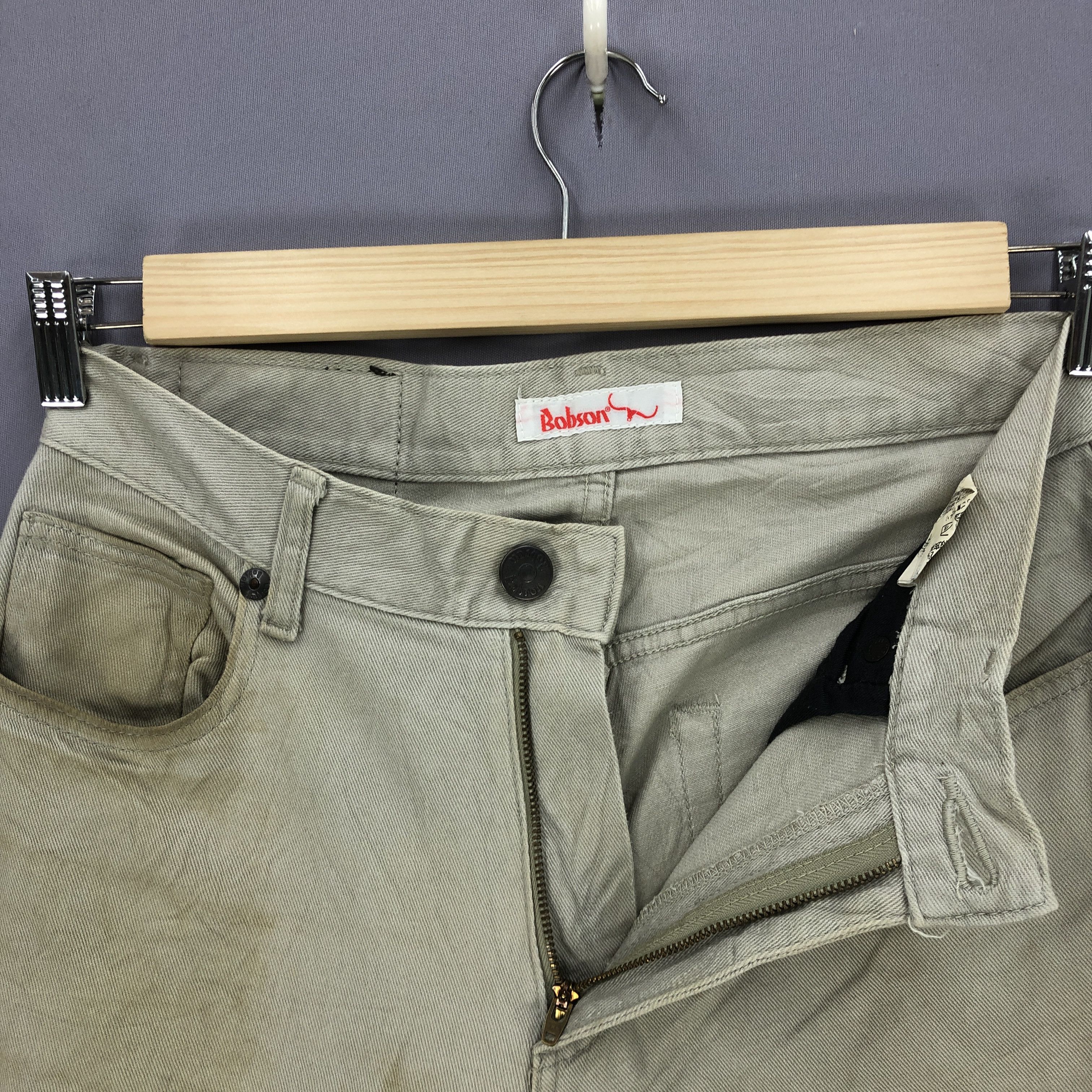 Japanese Brand Vintage Bobson Dirty Wash Jeans Beige Rusty Denim Pants Size US 30 / EU 46 - 6 Thumbnail