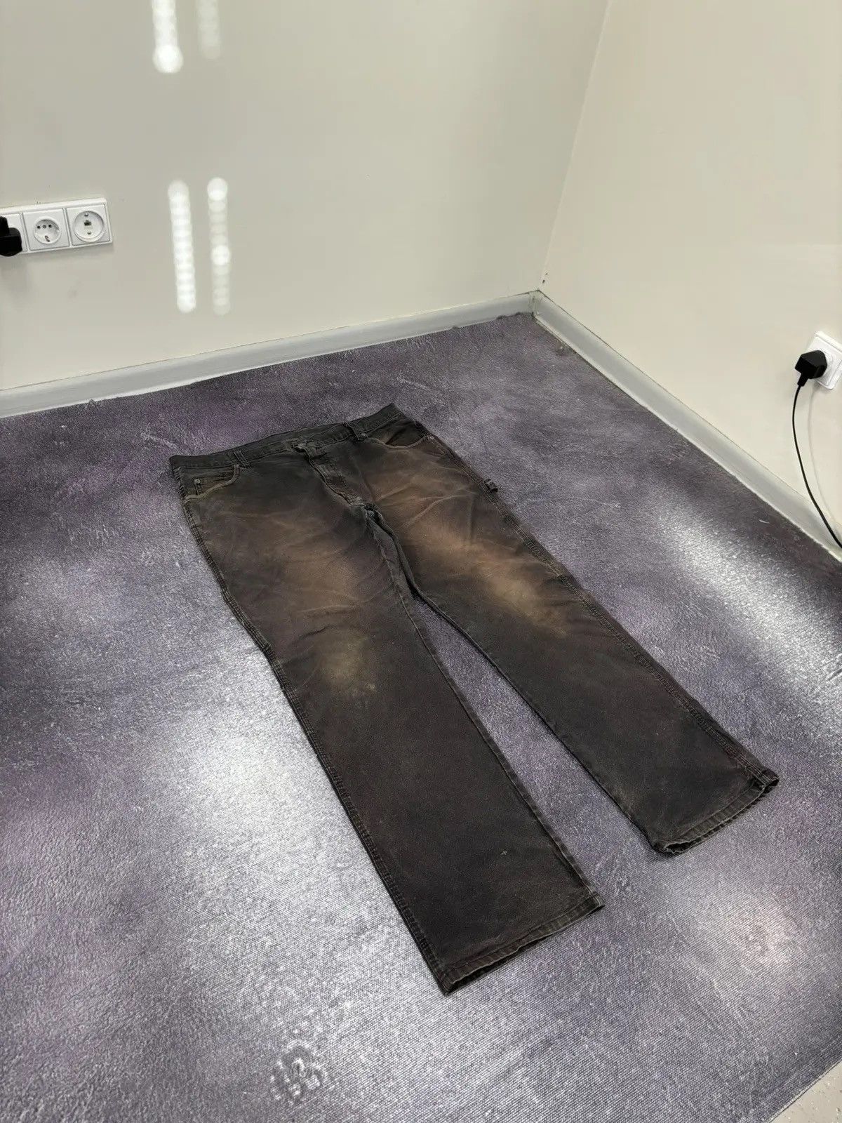 Dickies × Vintage Vintage Dickies American Faded Rusted Black Hype Baggy Pants Size US 38 / EU 54 - 7 Thumbnail