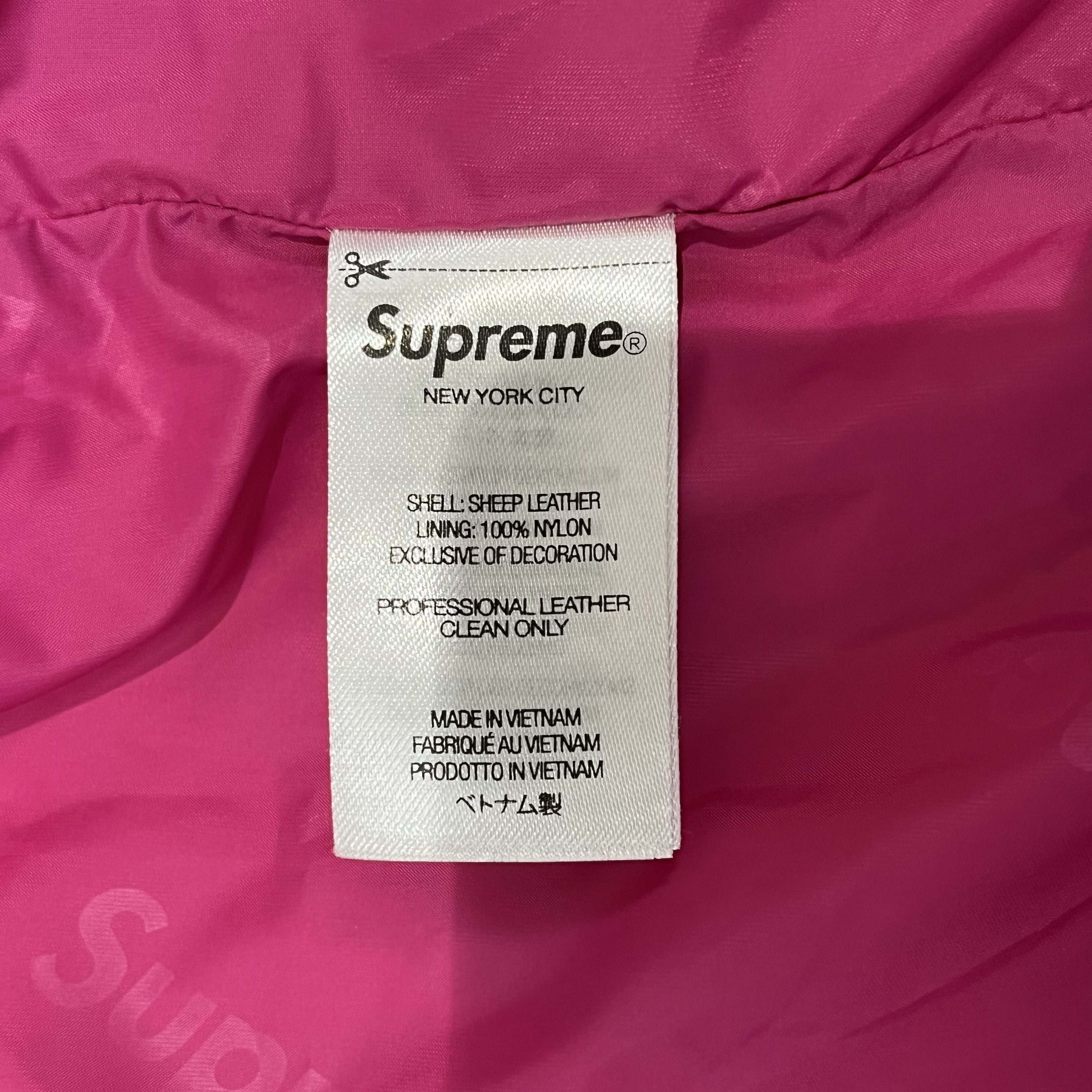 Supreme Supreme GORE-TEX Leather Jacket Magenta Size US S / EU 44-46 / 1 - 10 Thumbnail