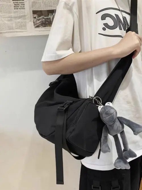 Japanese Brand High Street Retro Large Capacity Shoulder Crossbody Bag Size ONE SIZE - 2 Thumbnail