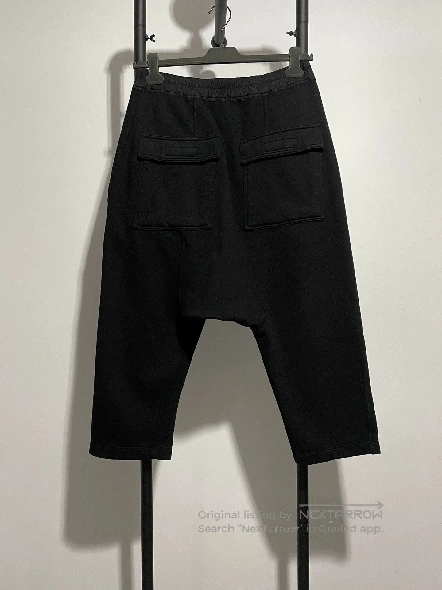 Rick Owens rick owens black cropped sweatpants. Size US 30 / EU 46 - 2 Thumbnail