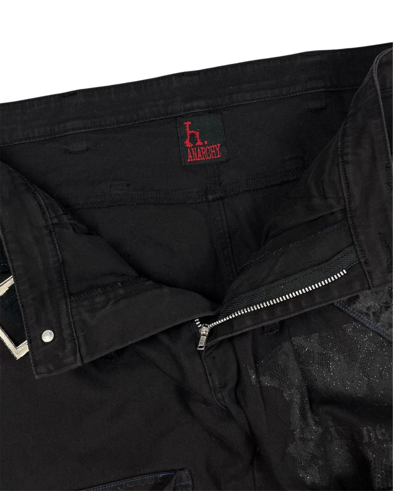 Japanese Brand 2000s h. Anarchy Typewriter Bondage Pants Size US 31 - 10 Thumbnail
