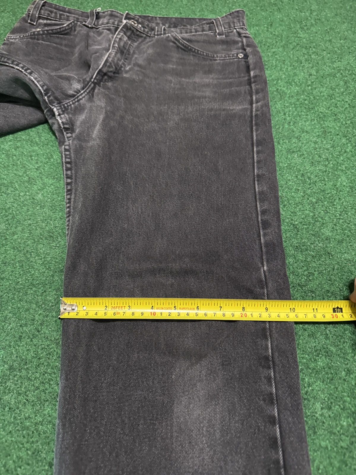 Levi's Vintage Clothing Levis 550 Black 34x30 Orange Tab Relaxed Wide Leg 90s Jeans Size US 34 / EU 50 - 9 Thumbnail